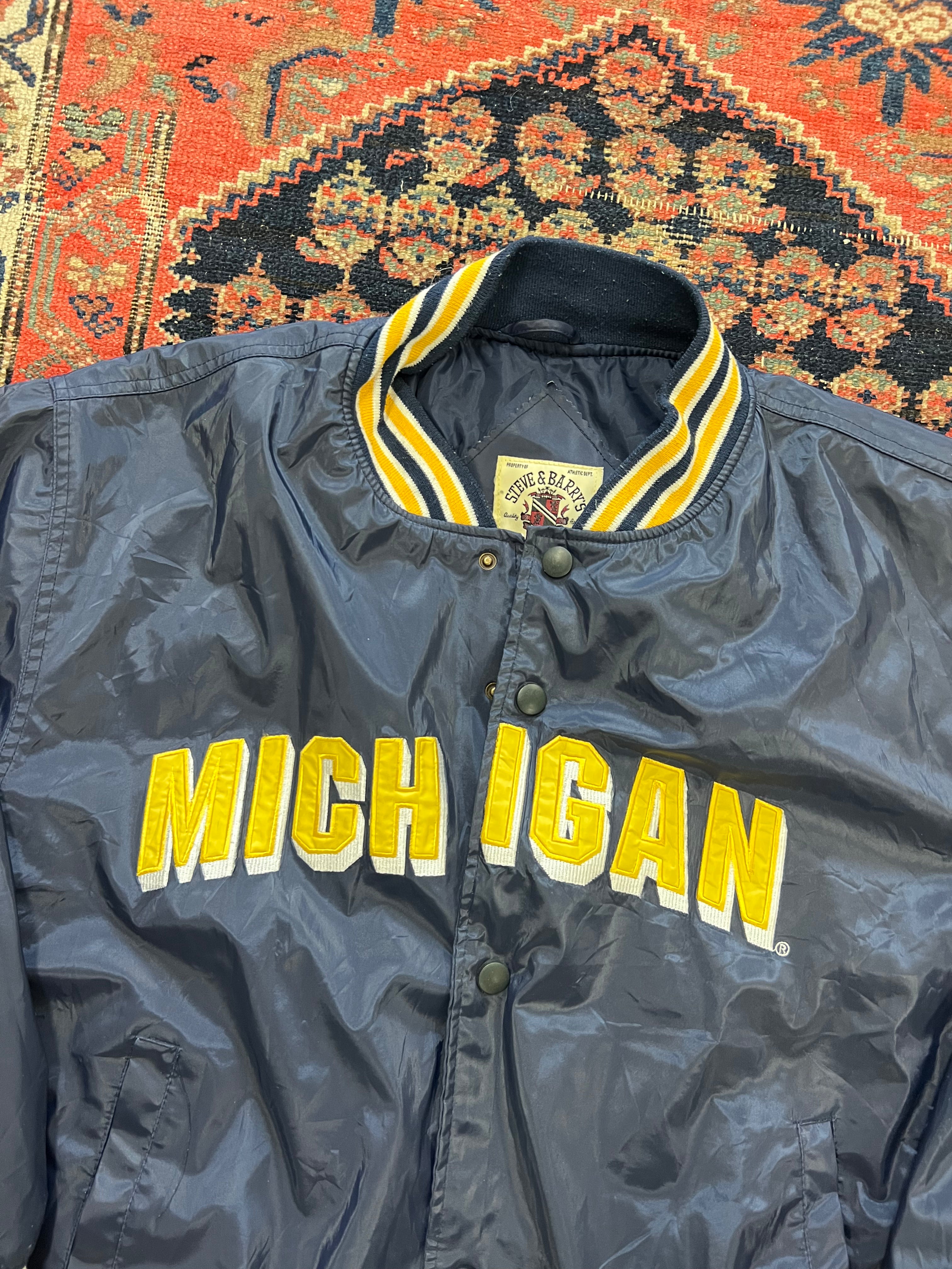 VINTAGE MICHIGAN VARSITY JACKET - LARGE