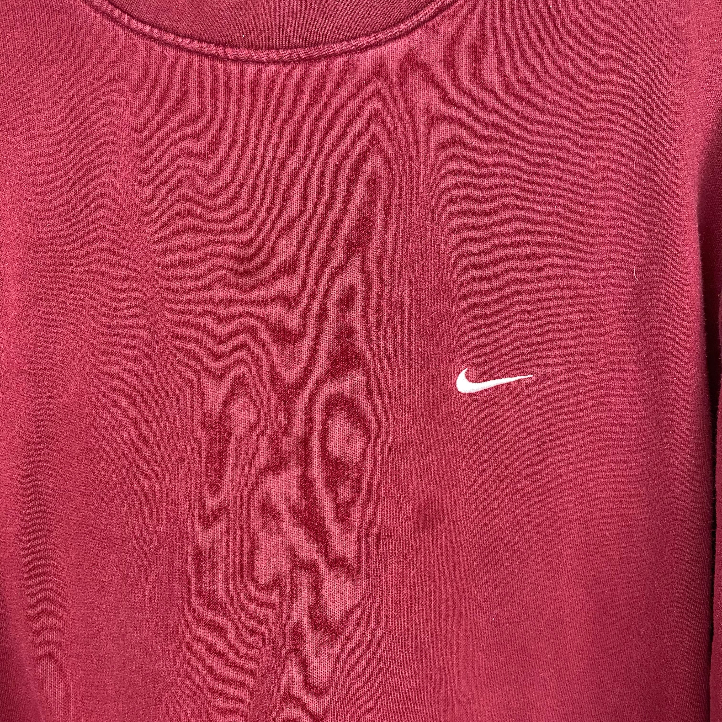 Burgundy Nike crewneck