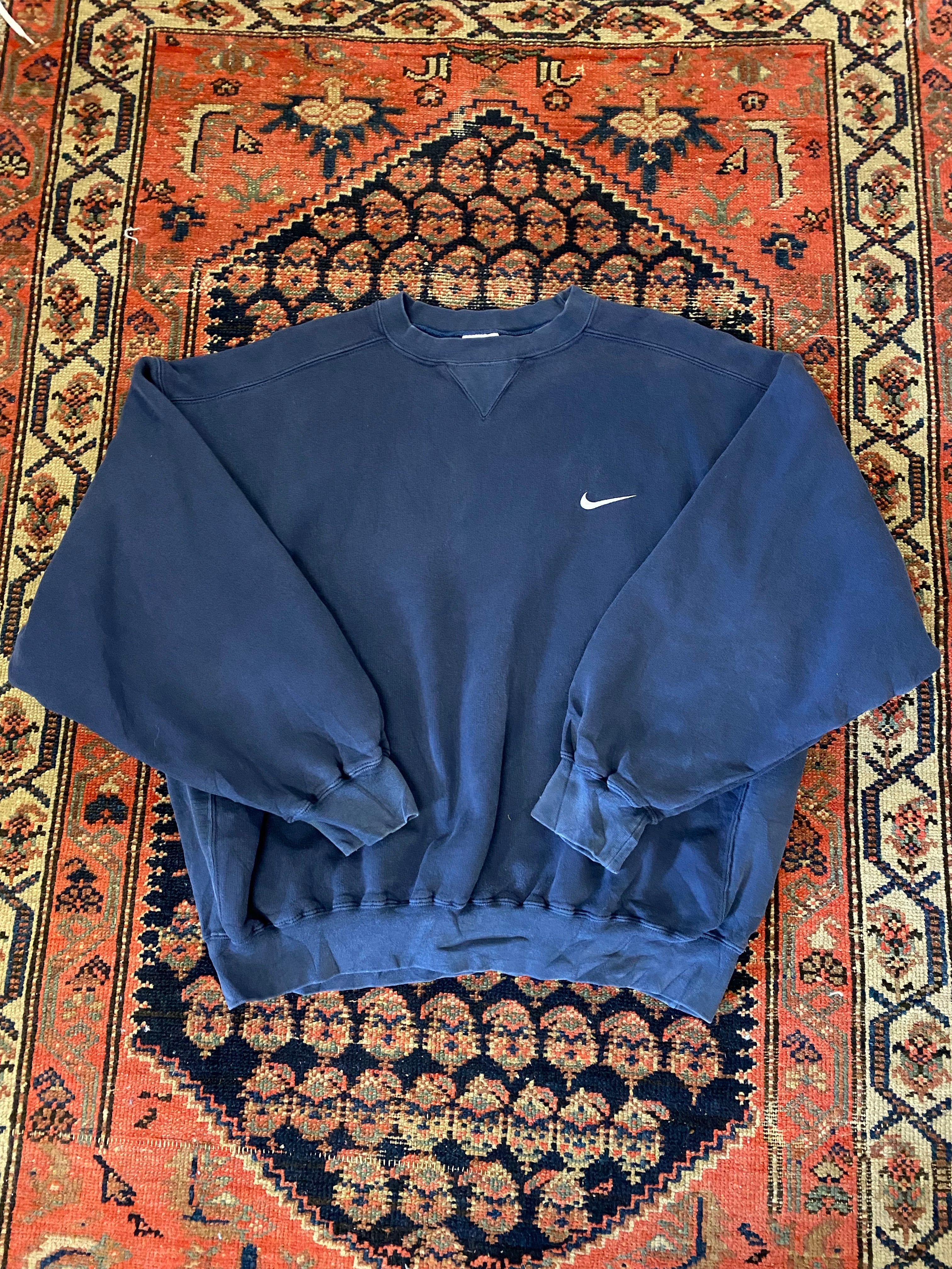 90s Nike Check Crewneck - M