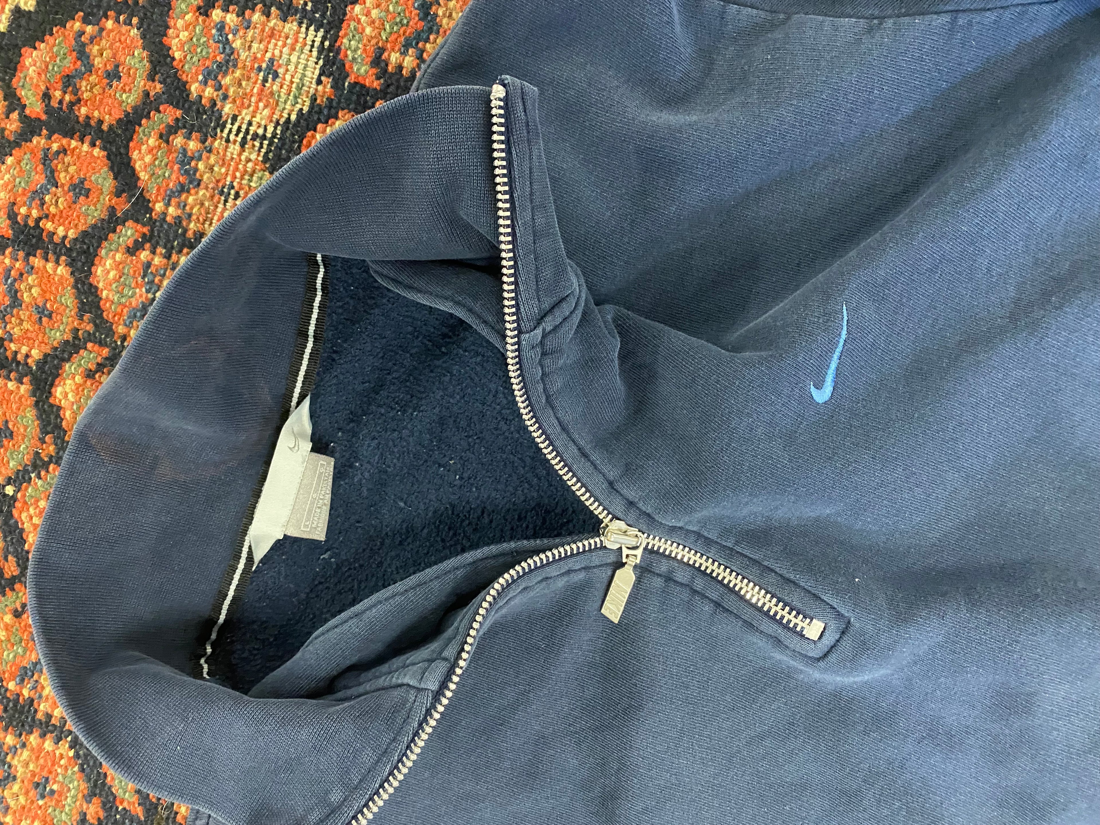 2000s Nike Quarter Zip Crewneck - L