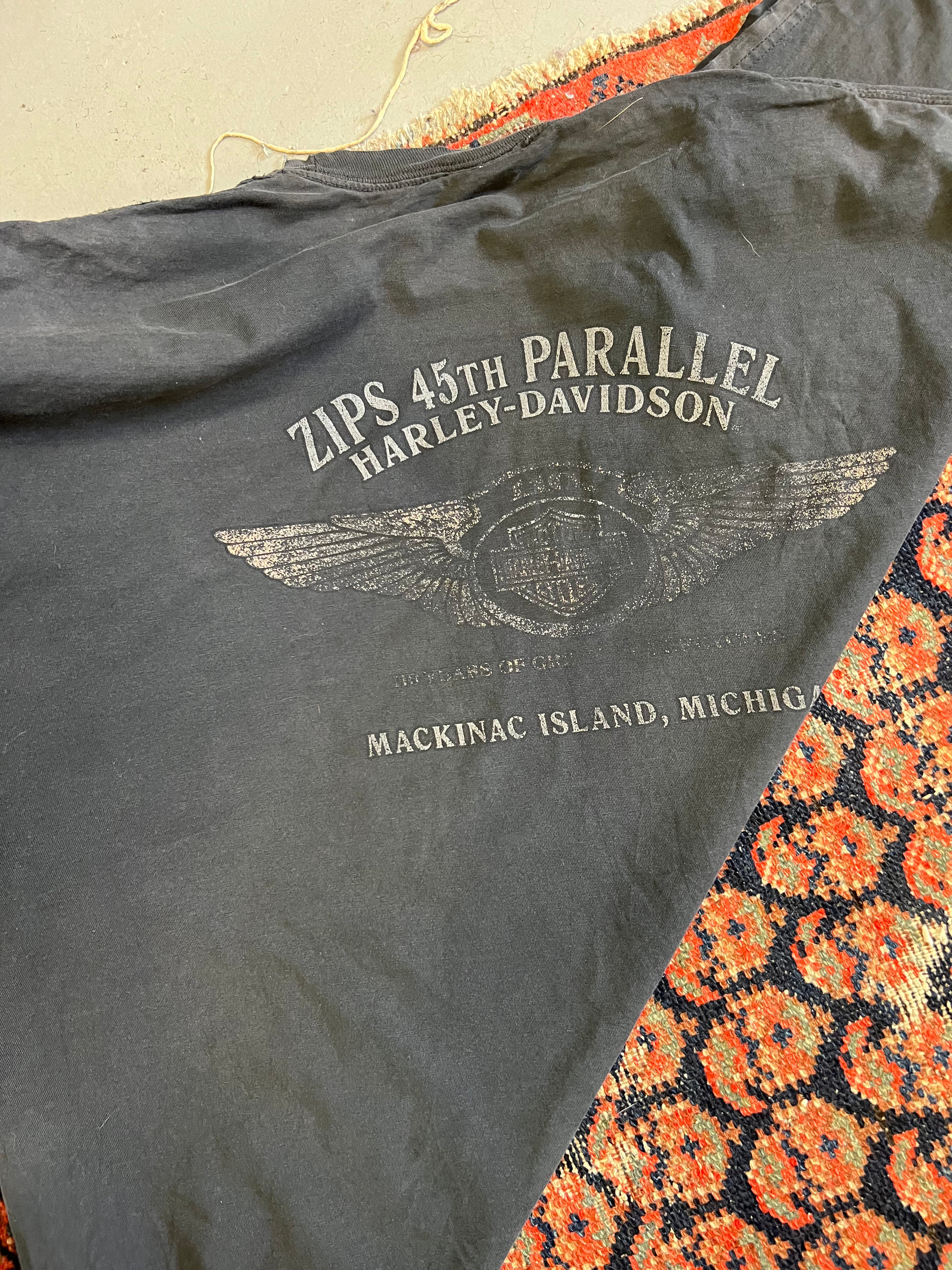 VINTAGE FADED HARLEY DAVIDSON T SHIRT - XL