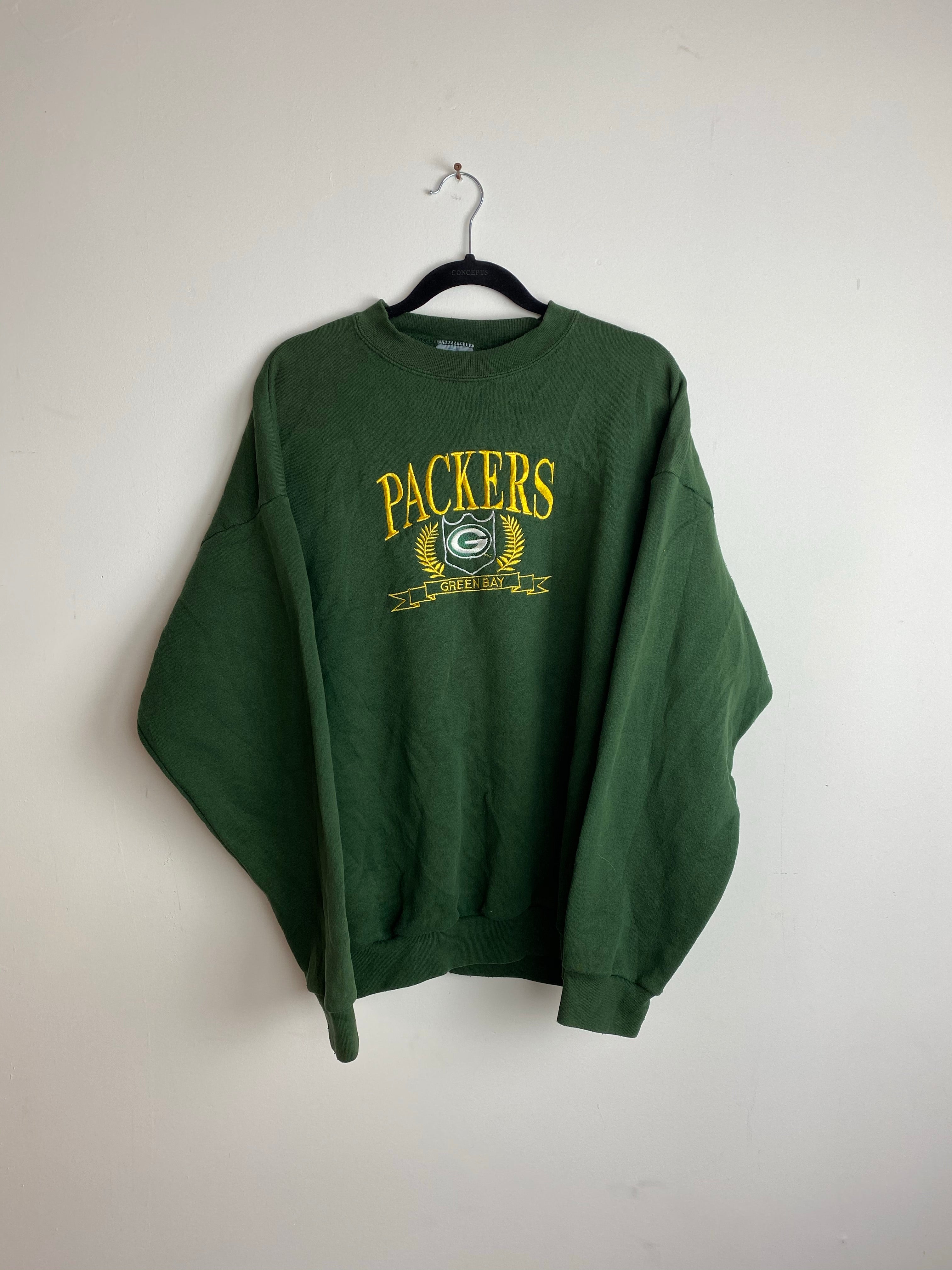 Embroidered packers crewneck