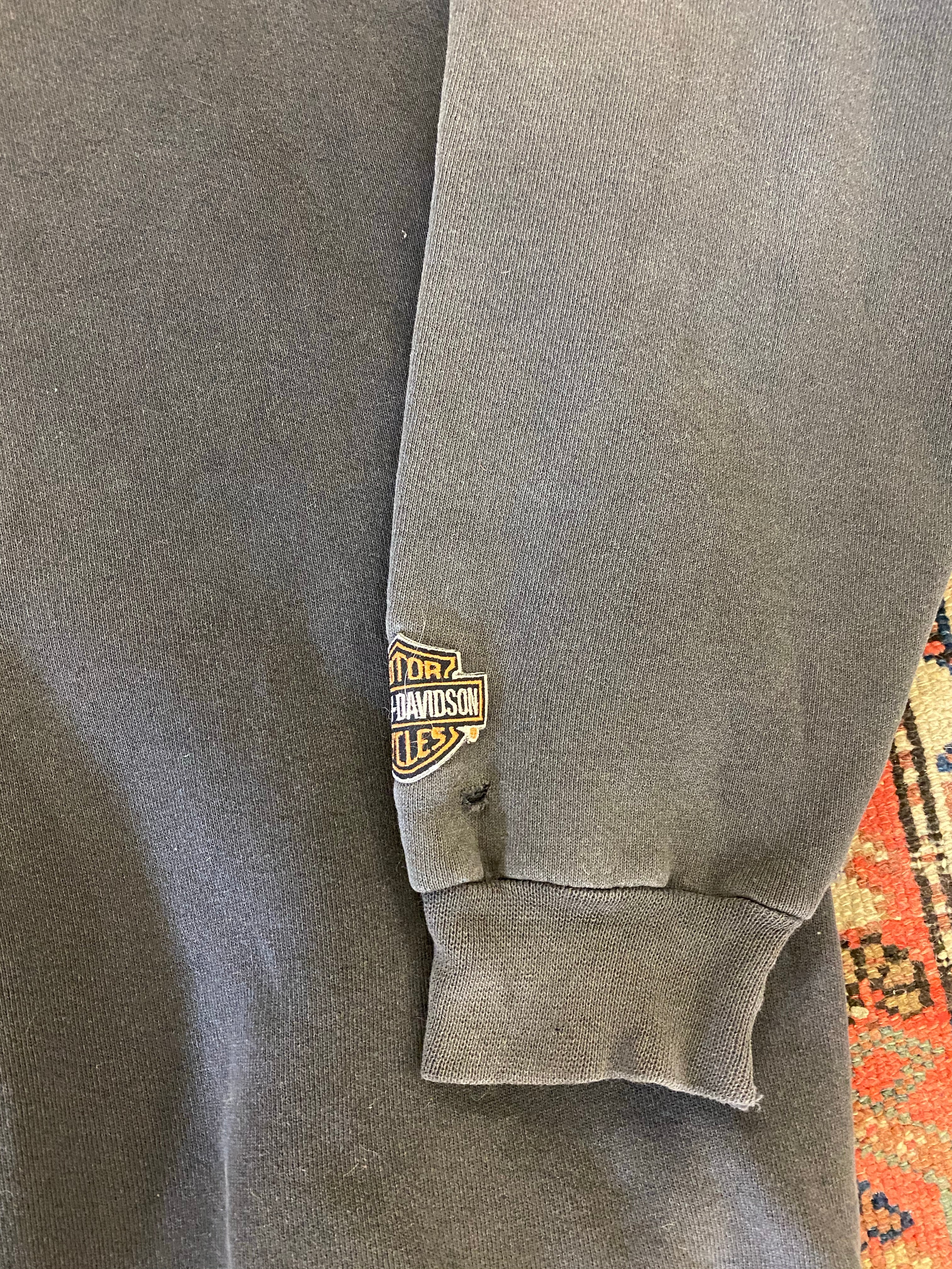 90s Faded Harley Davidson Crewneck - L