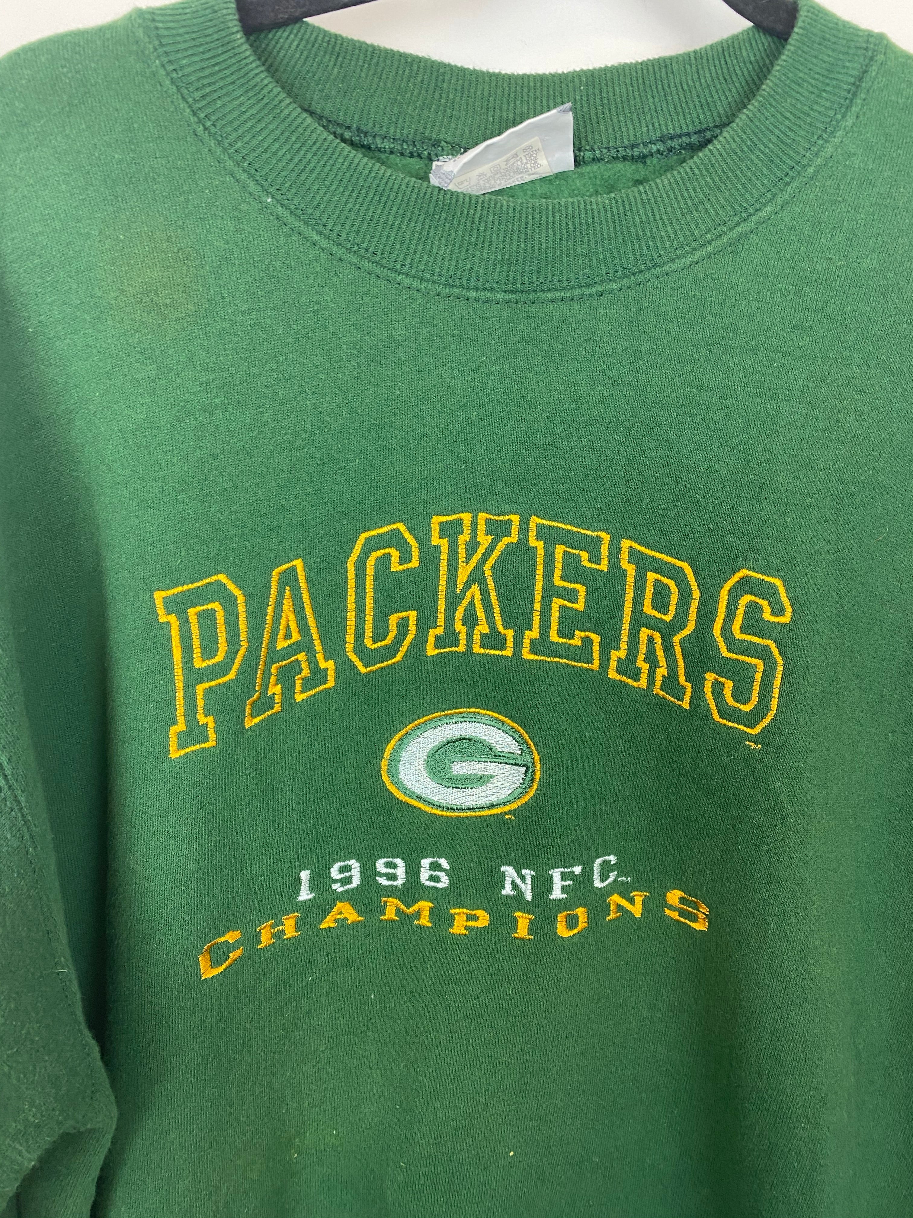 Vintage Embroidered Green Bay Packers Crewneck - S/M