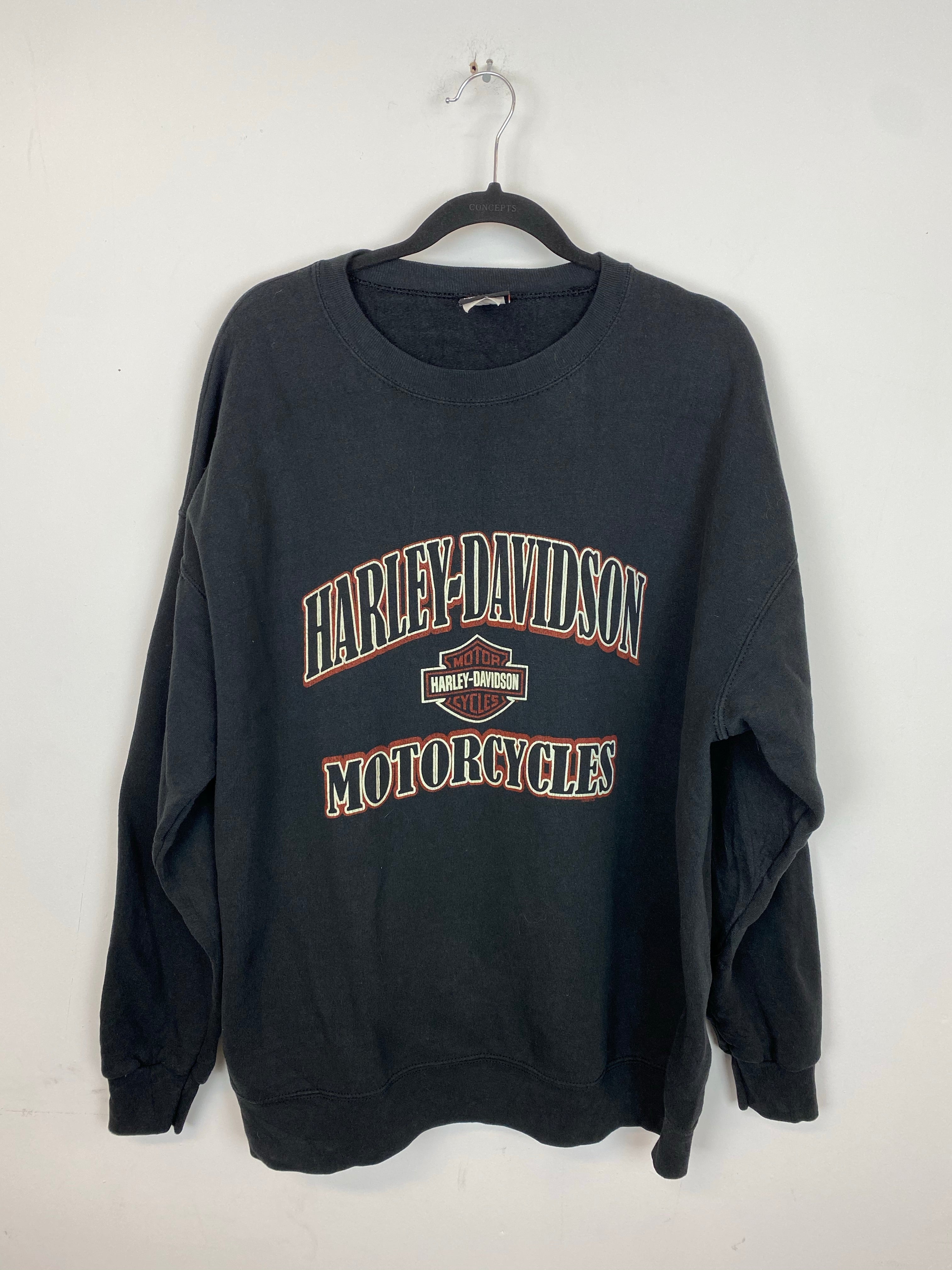 90s Front And Back Harley Davidson Crewneck - XL
