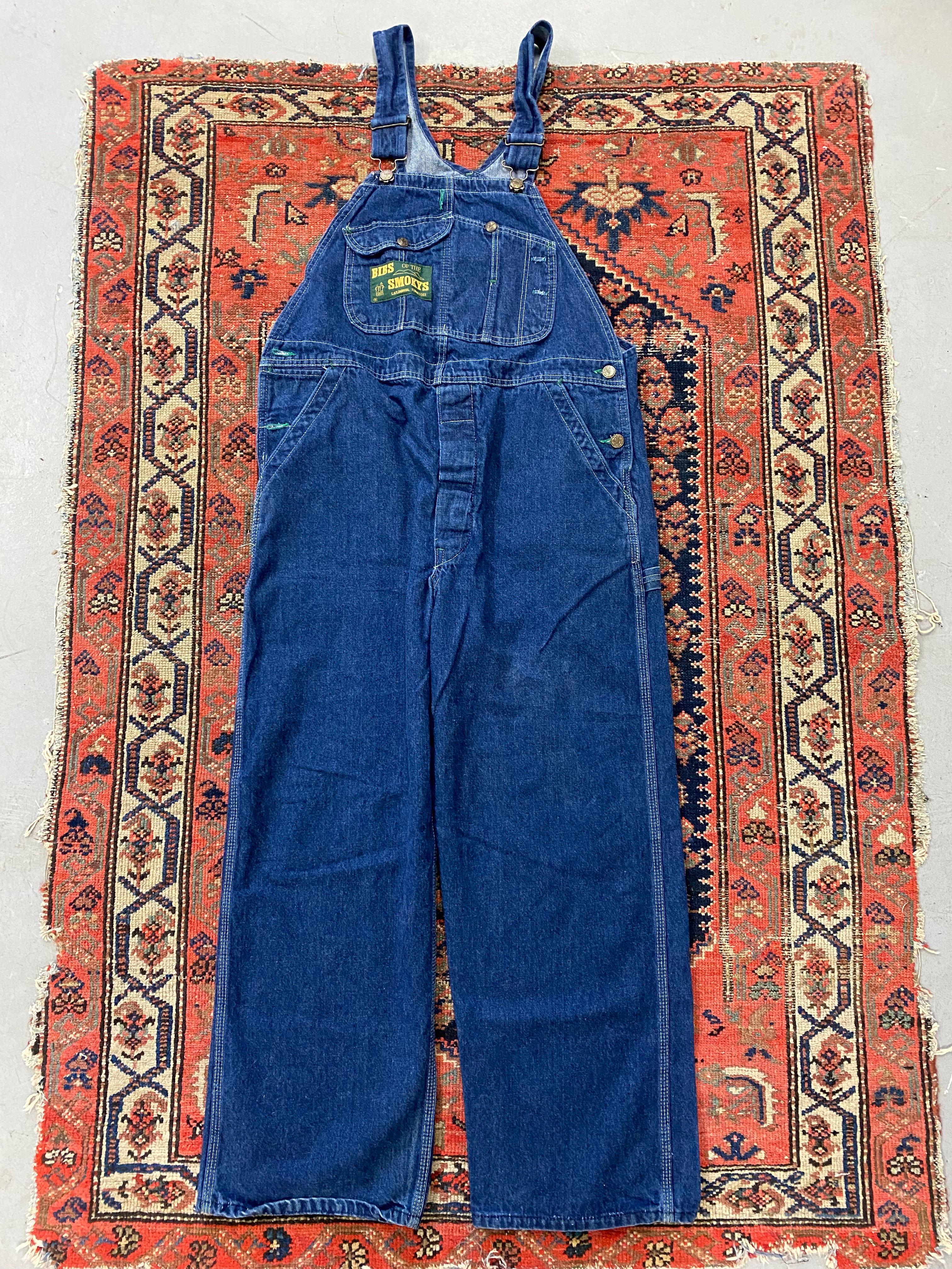 90s Denim Overalls - L