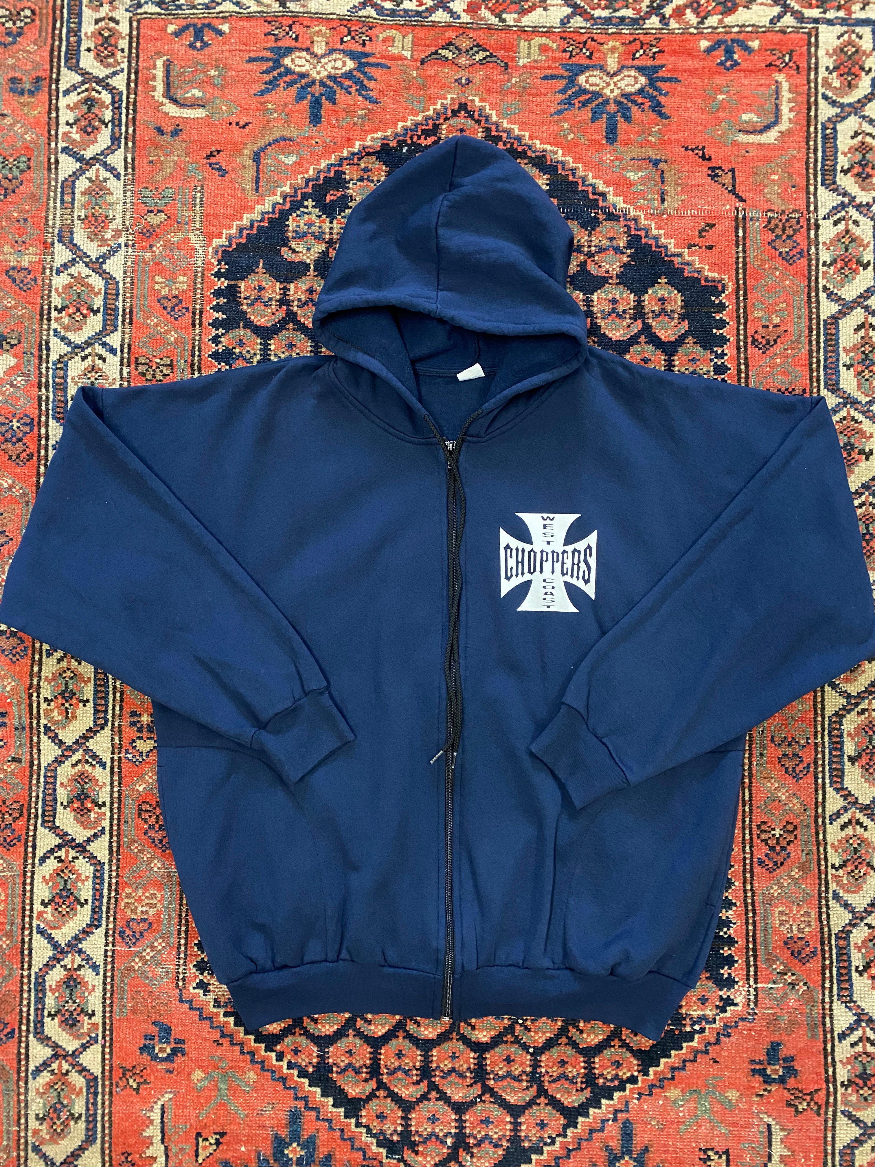 Vintage front and back west coast choppers zip hoodie - L – Luster