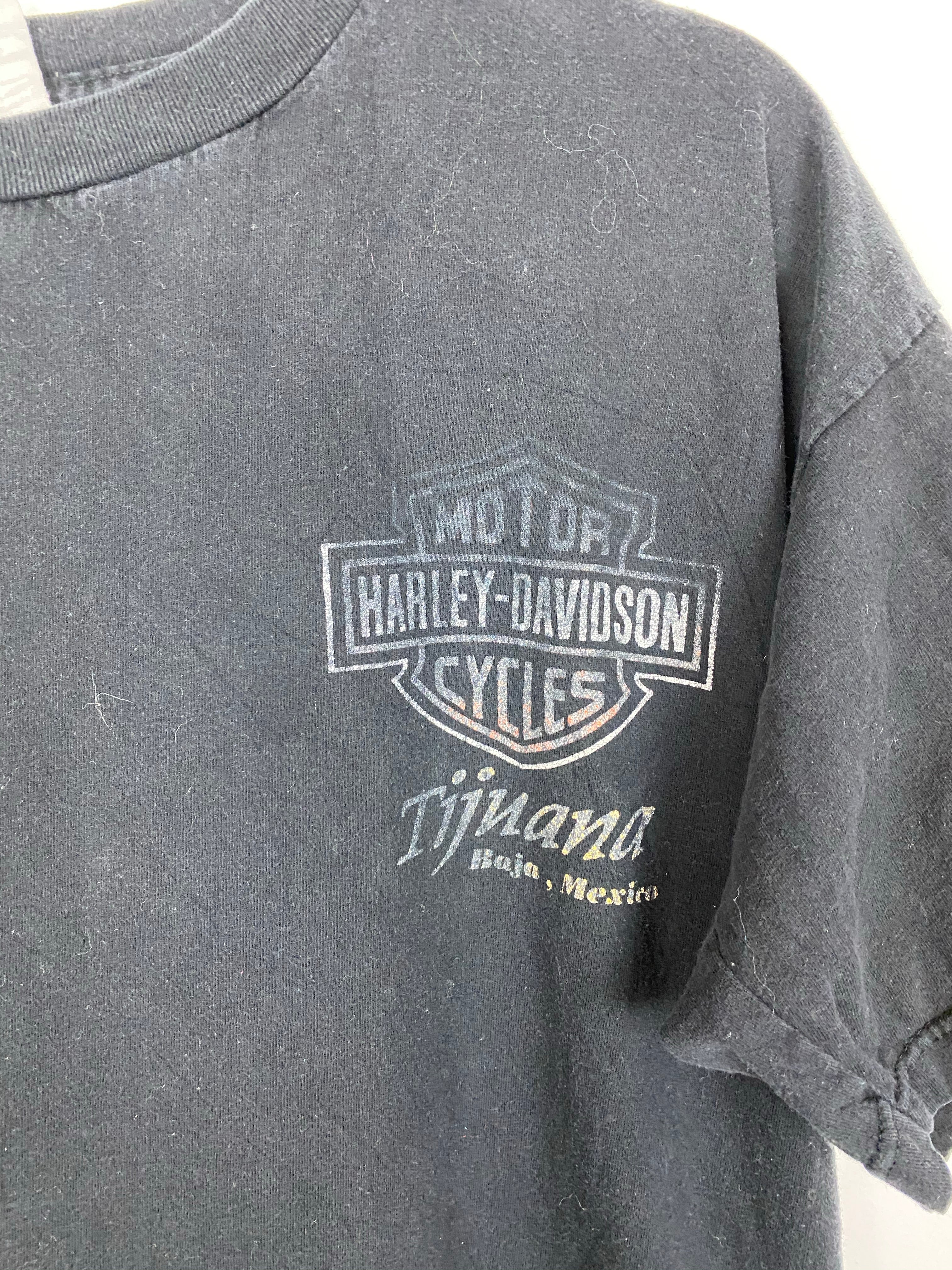 Faded front and back Harley Davison t shirt