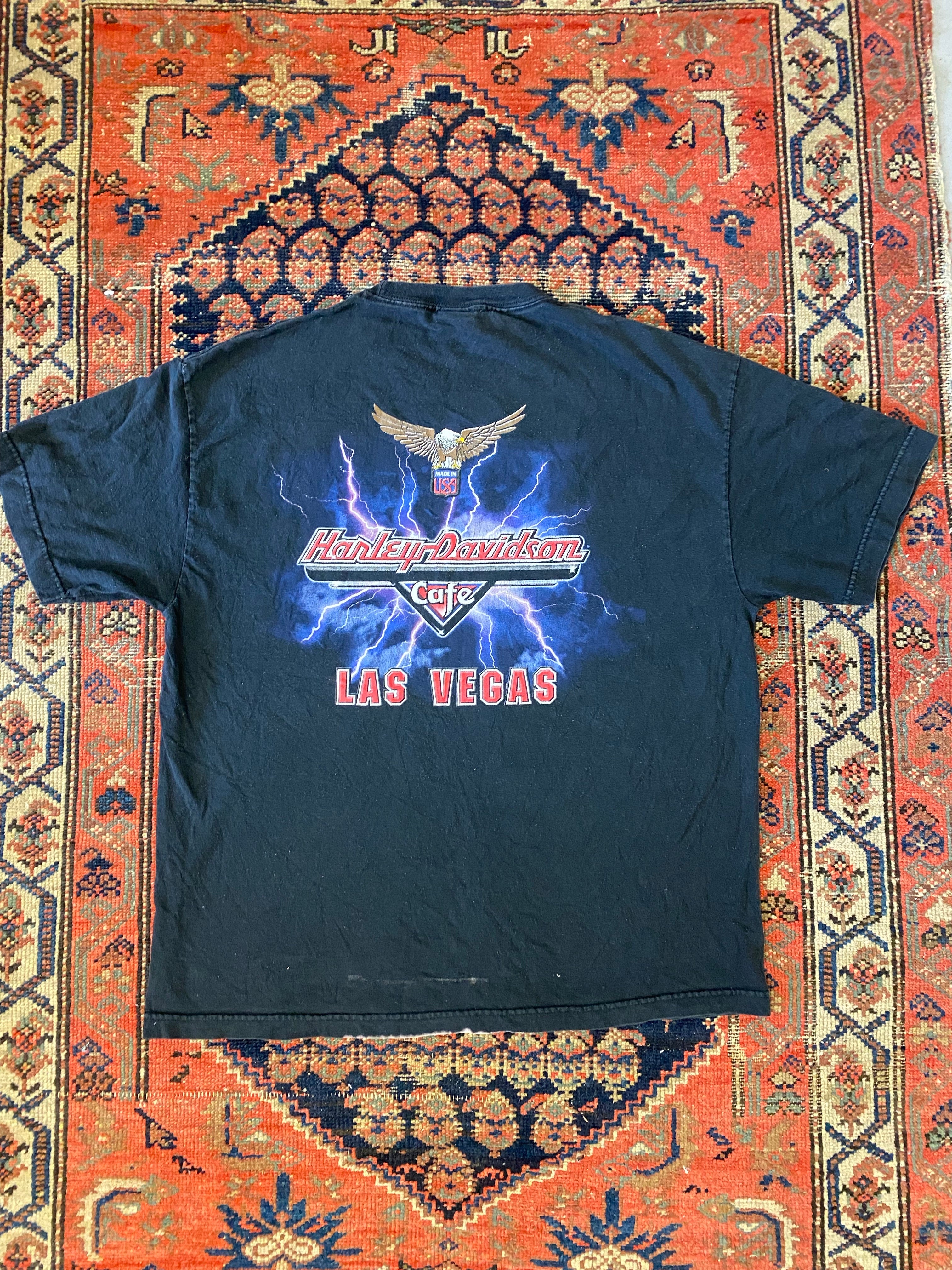 90s Front And Back Harley Davidson T Shirt - L