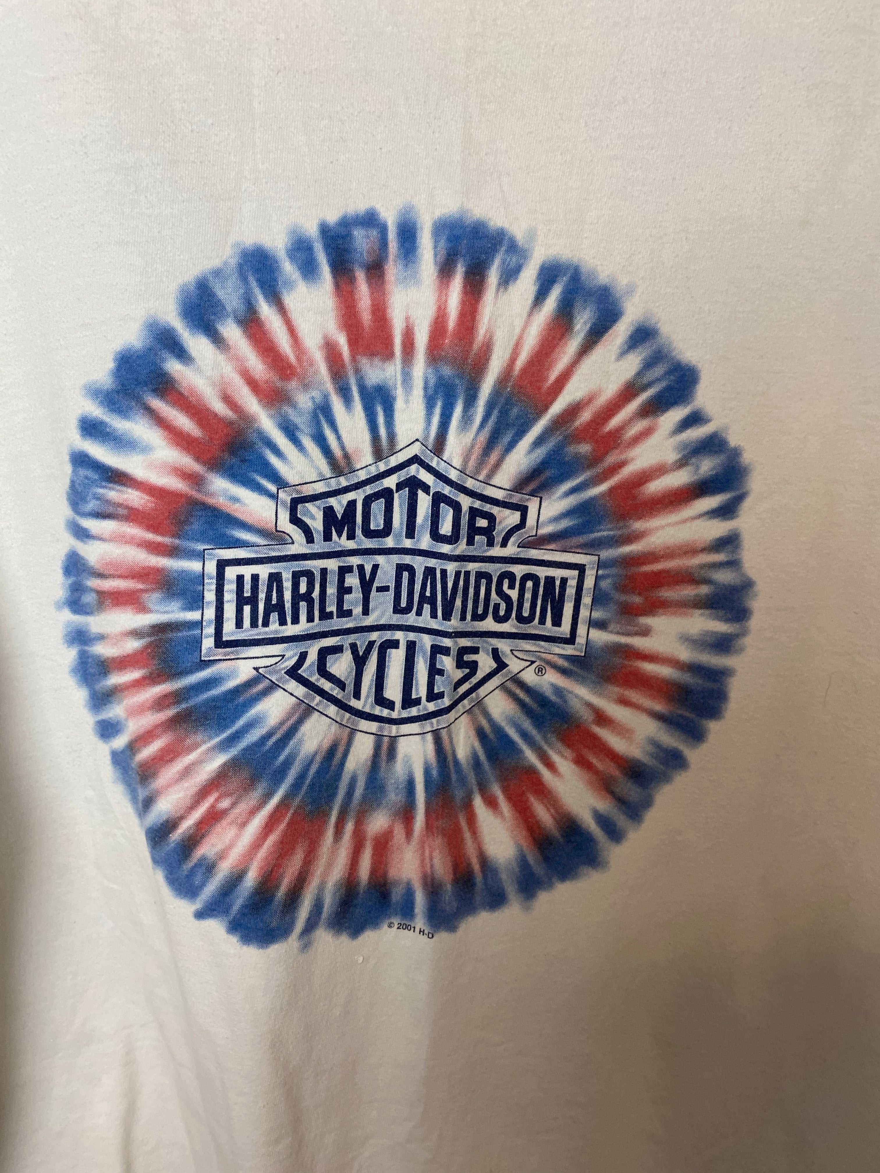 2001 Front And Back Harley Davidson T Shirt - XL