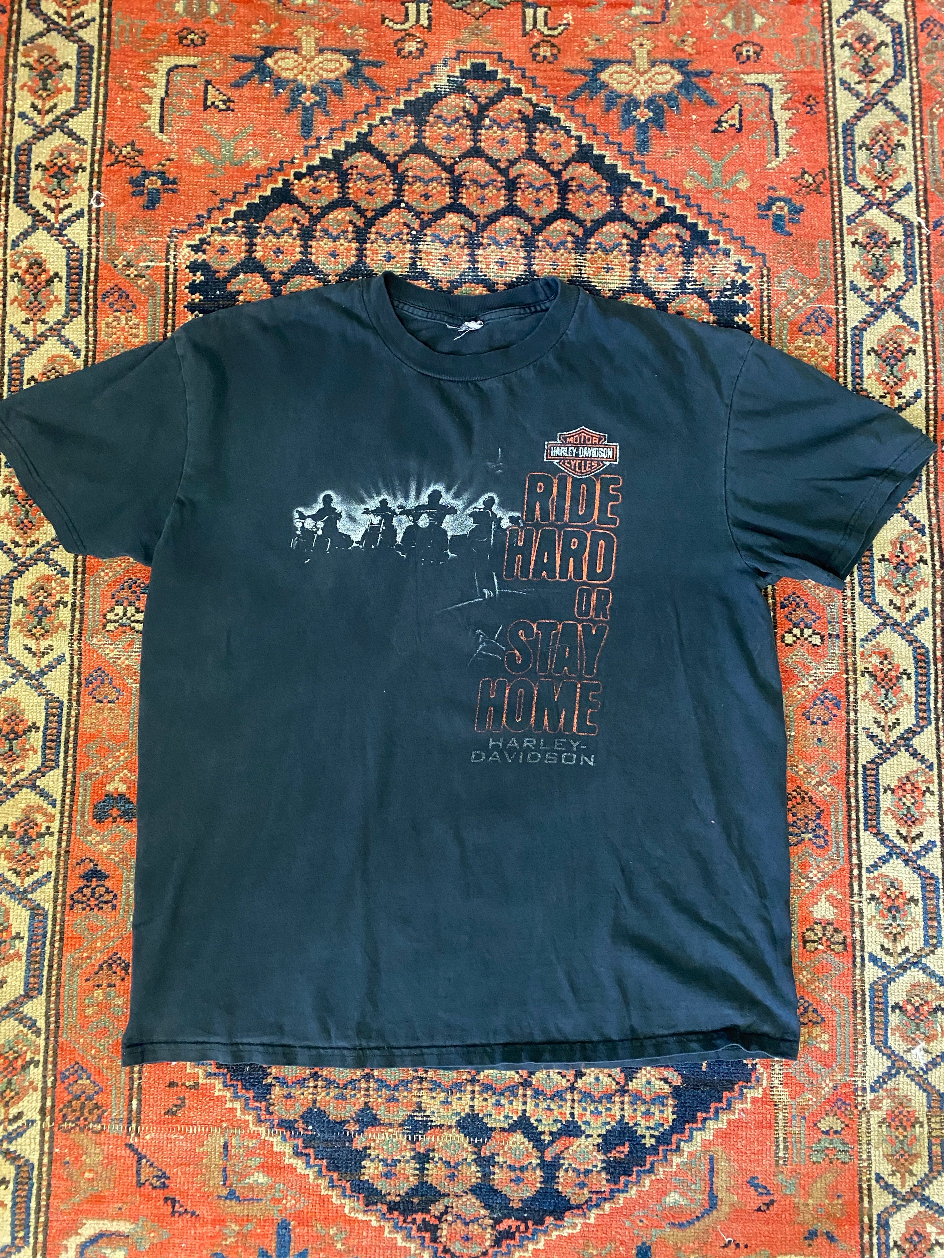 Vintage Front And Back Harley Davidson T Shirt - M