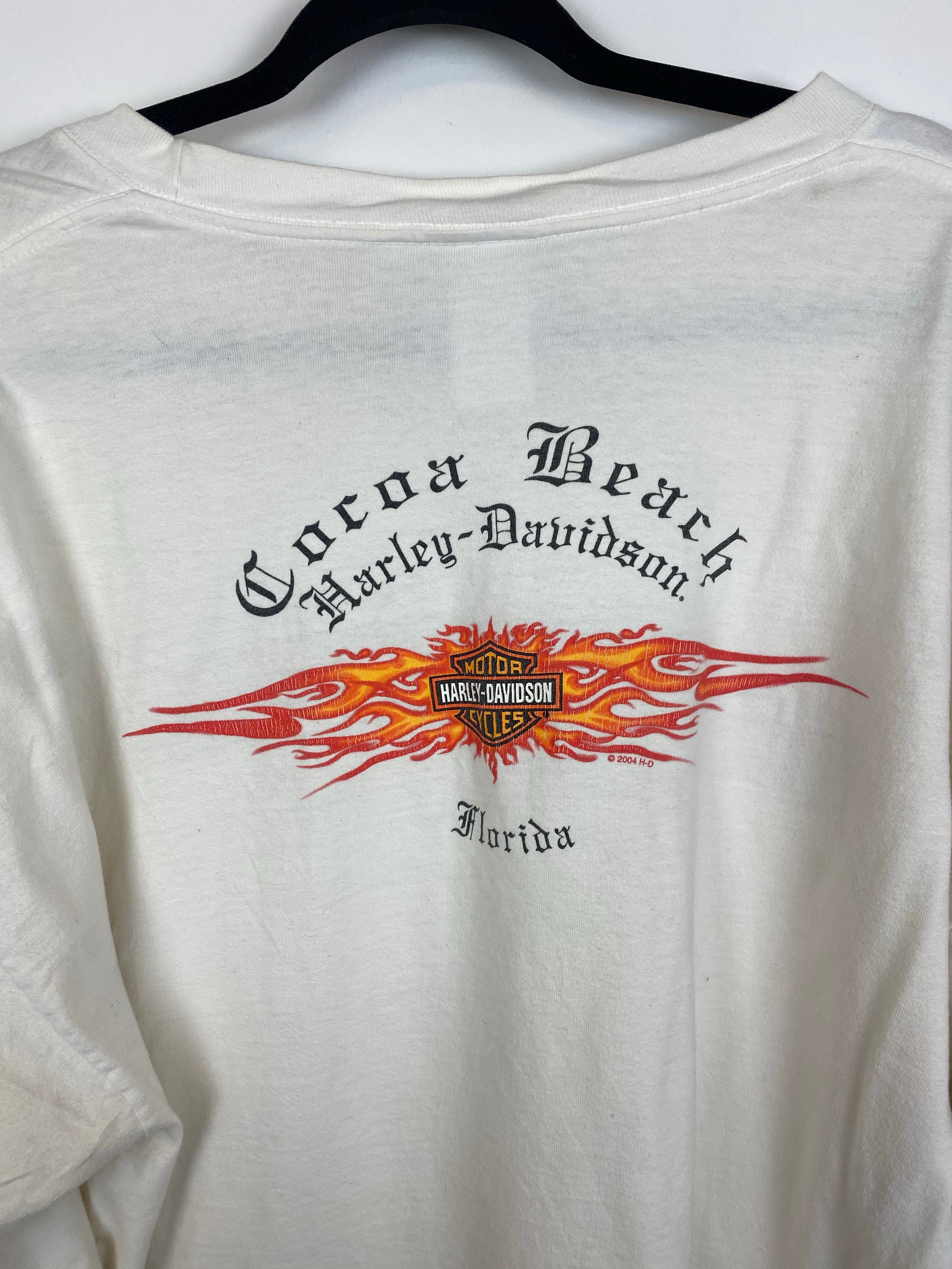 Vintage front and back Harley Davidson longsleeve - L