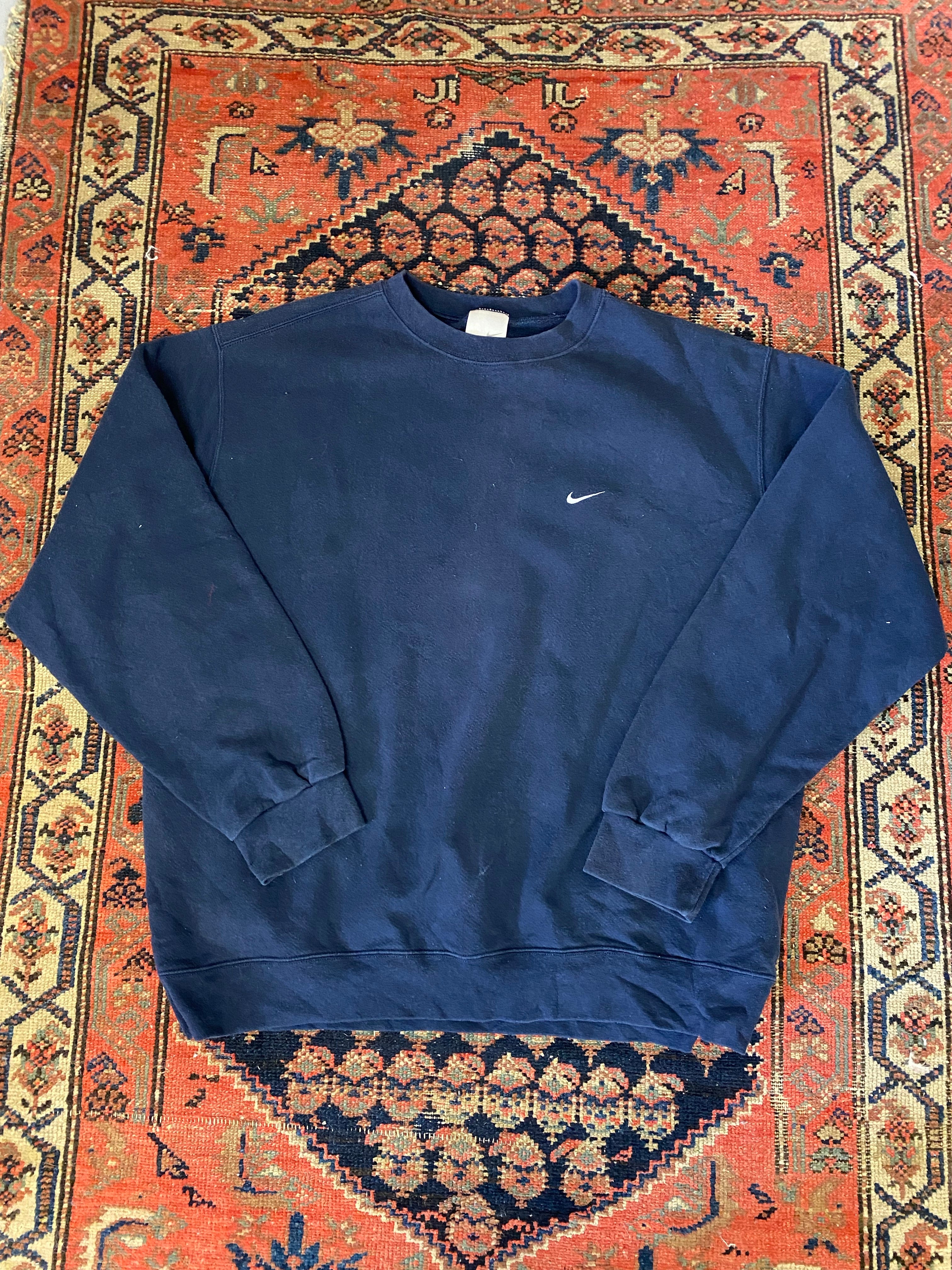 90s Nike Check Crewneck - L