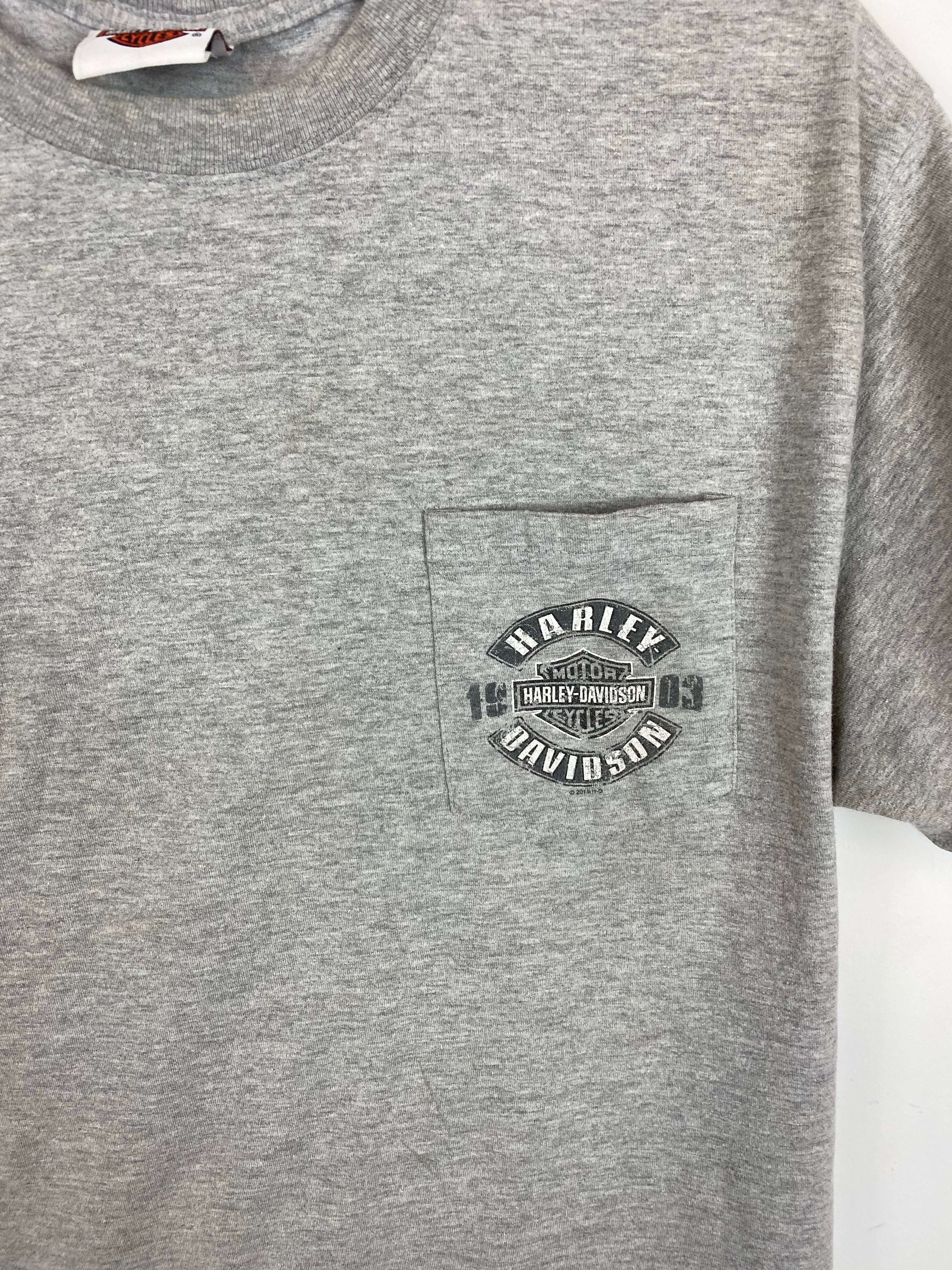 Front and back Harley Davidson pocket t shirt