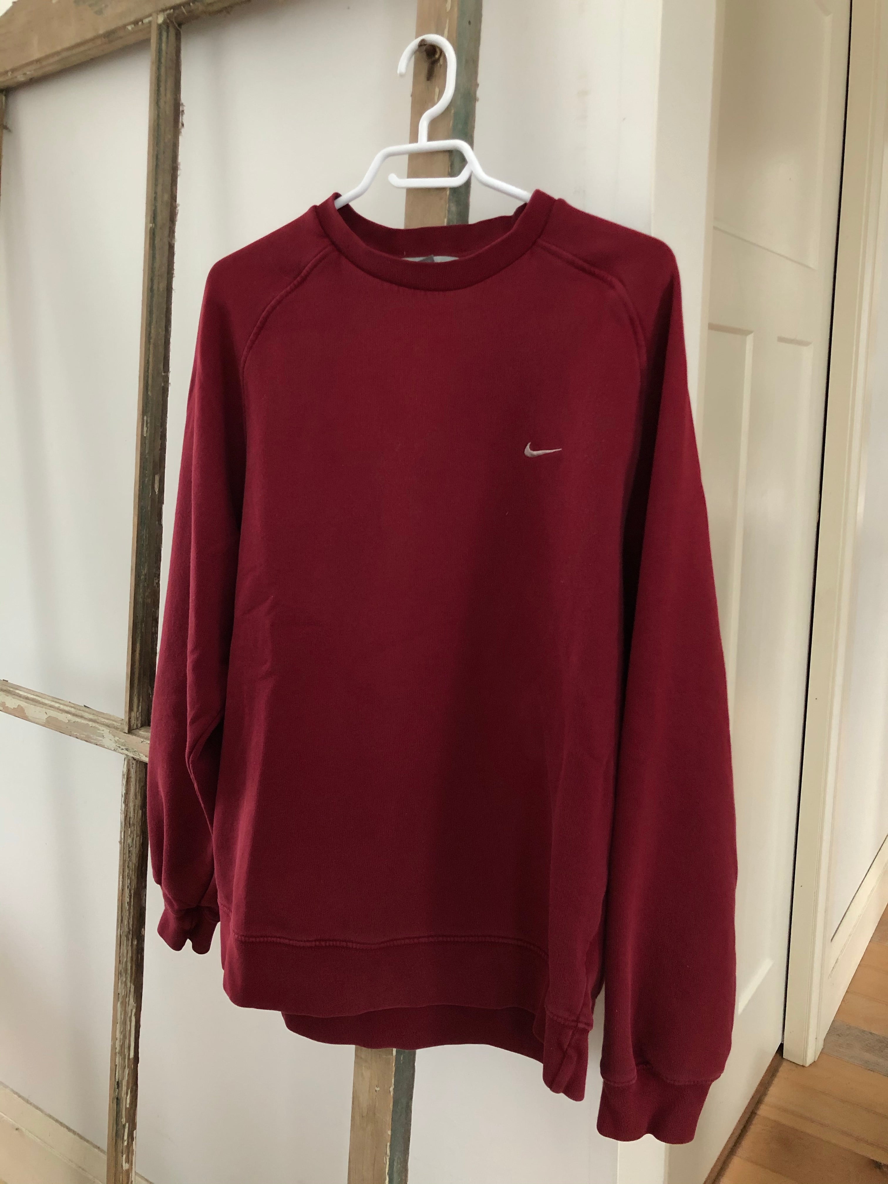 Burgundy Nike Crewneck