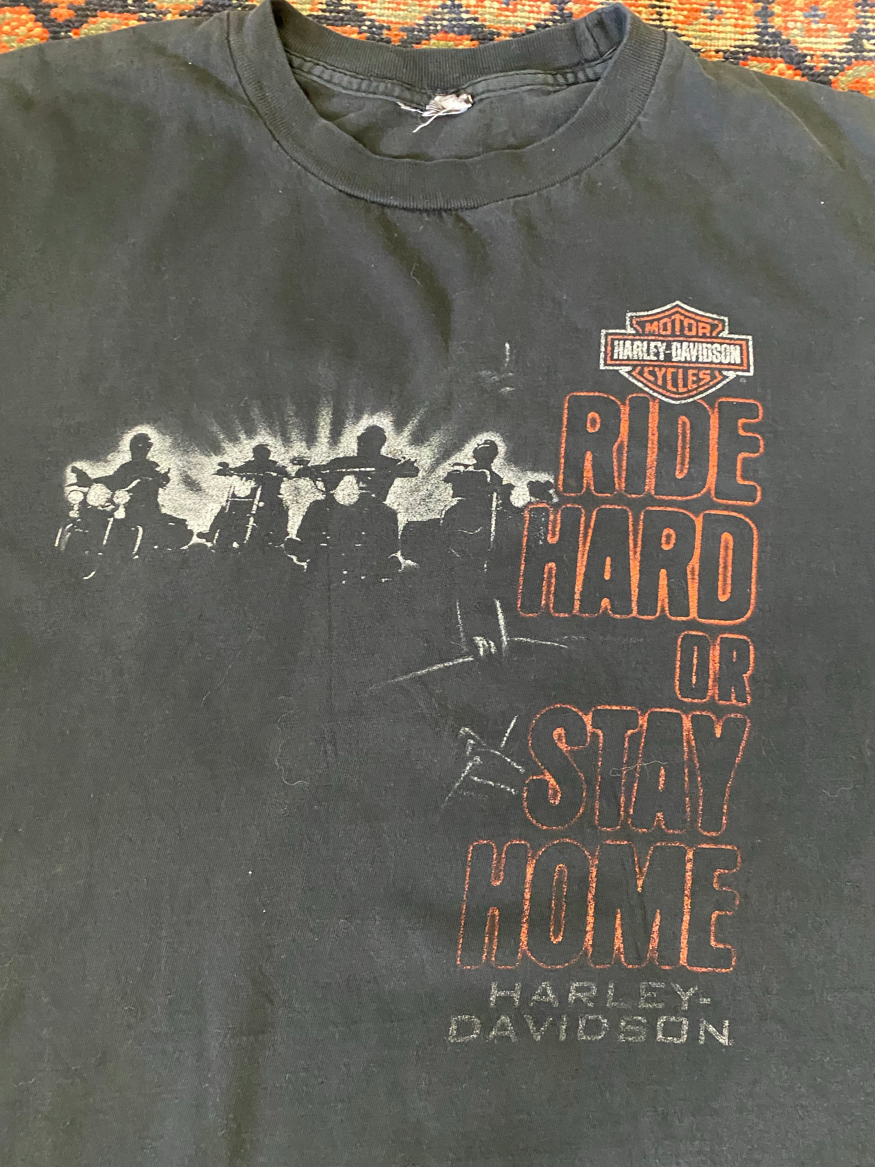 Vintage Front And Back Harley Davidson T Shirt - M