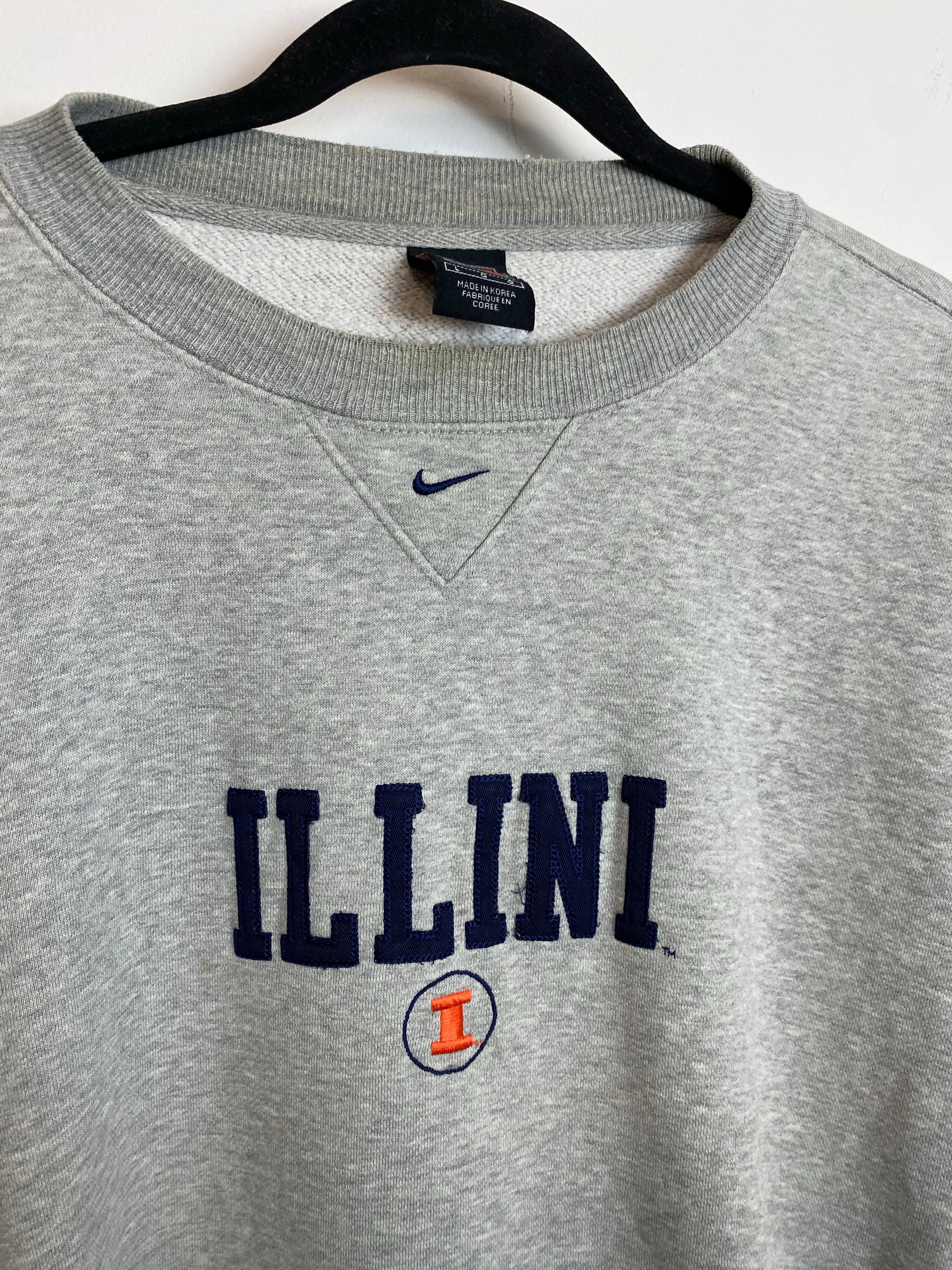 Vintage Illini Nike Crewneck - L
