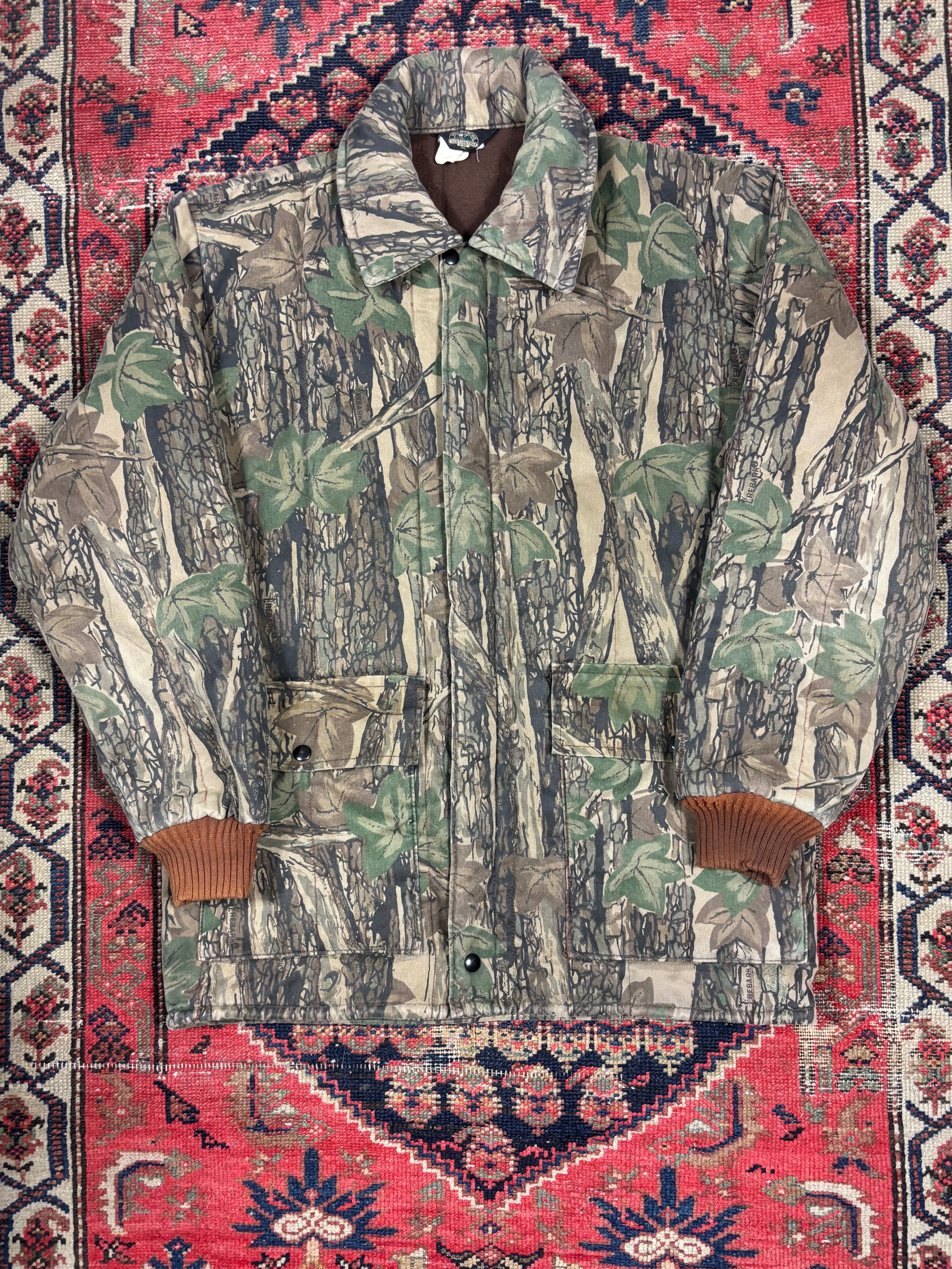 VINTAGE INSULATED REALTREE COLLARED CHORE JACKET SIZE LARGE