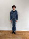 Vintage Casual Points Denim Jacket