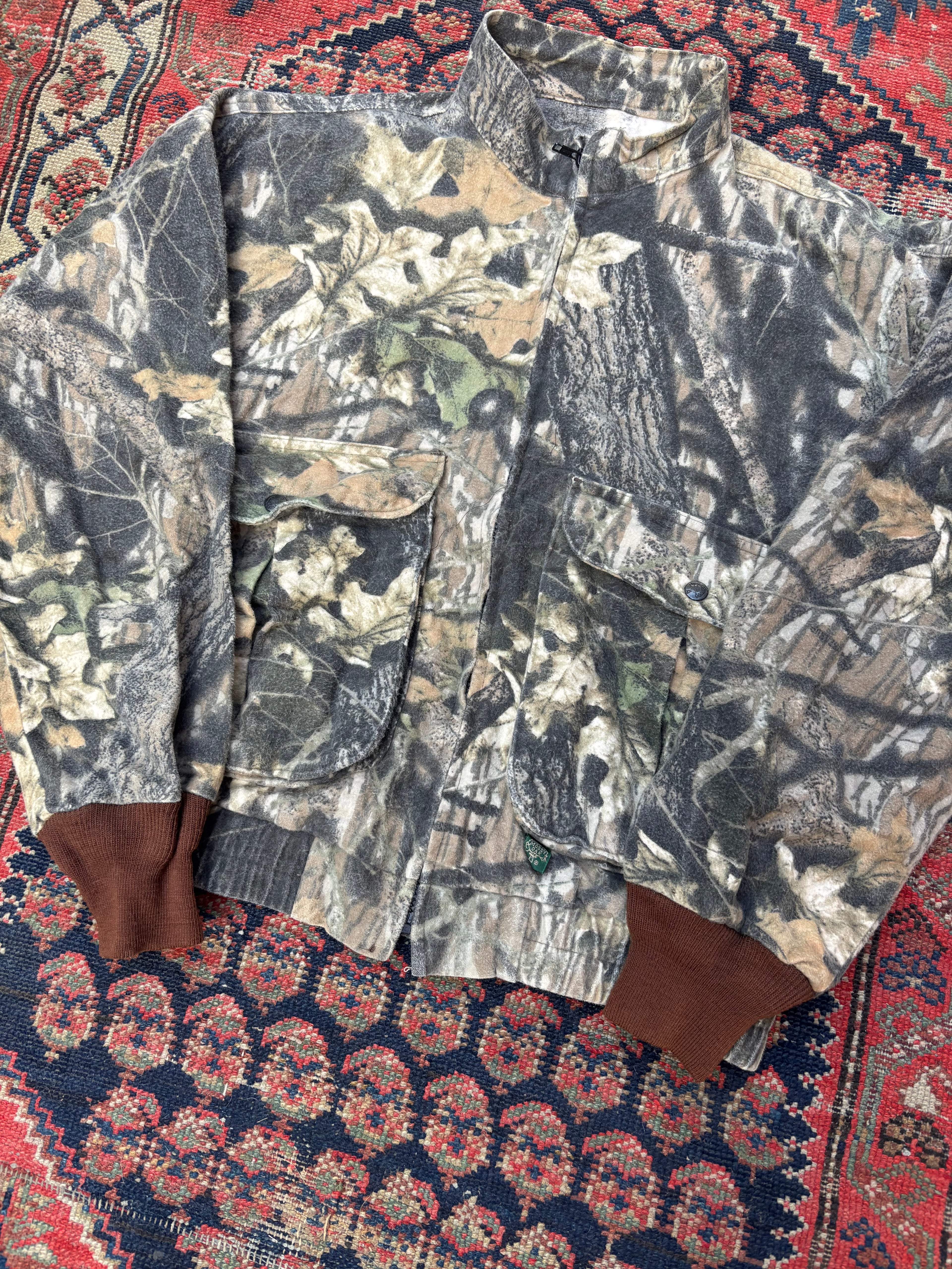 VINTAGE COTTON REALTREE BOMBER JACKET SIZE MEDIUM