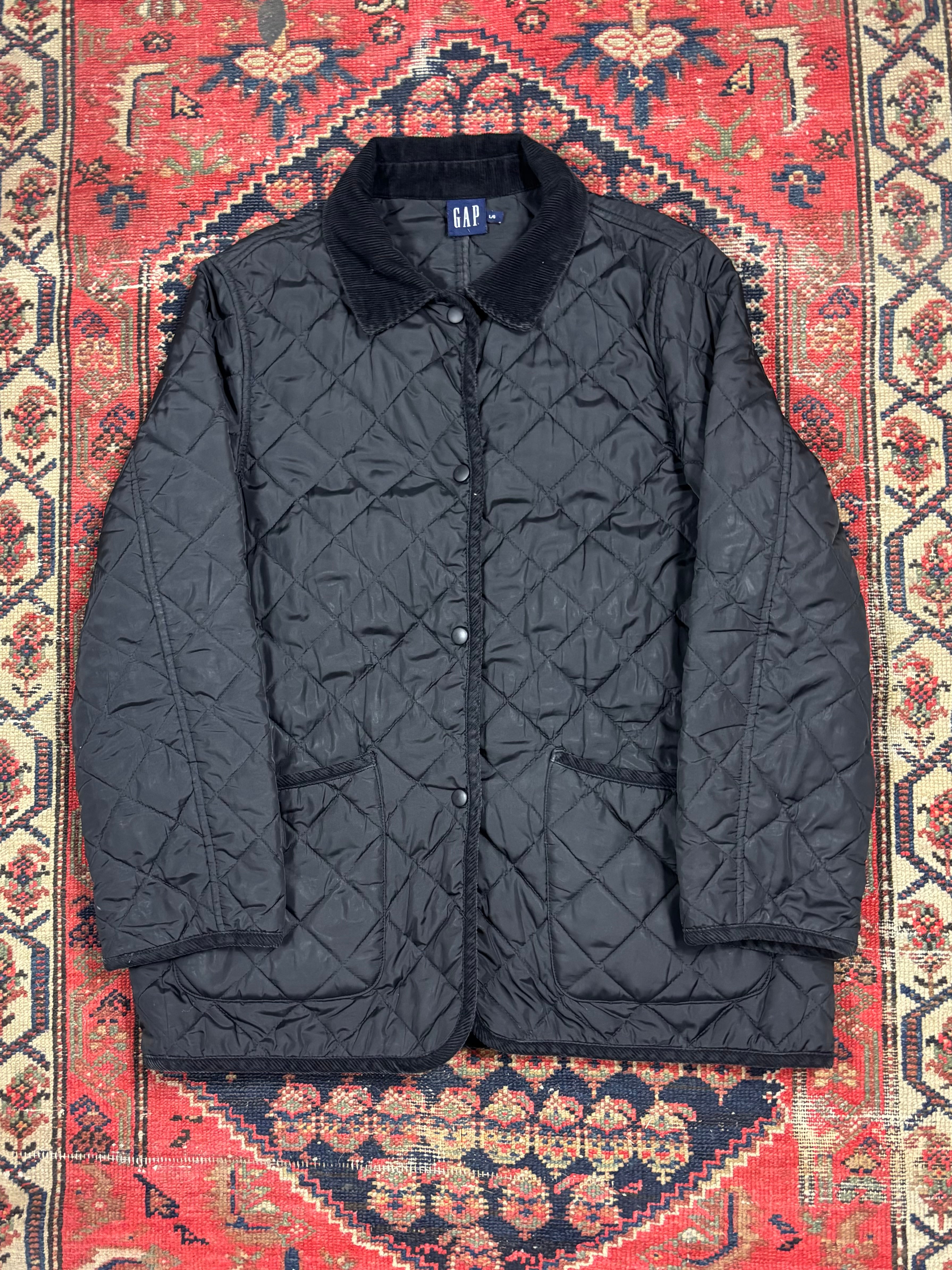 BLACK GAP INSUALTED CHORE JACKET SIZE LARGE
