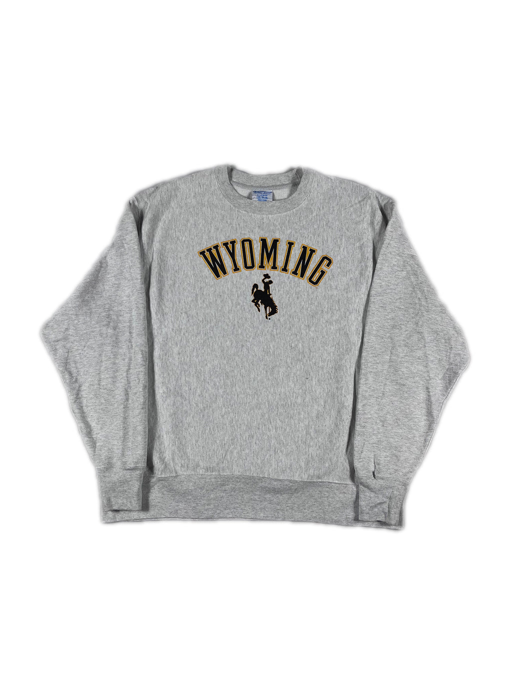 VINTAGE GREY WYOMING COWBOY CREWNECK SIZE XL