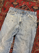 Load image into Gallery viewer, VINTAGE DISTRESSED LIGHT WASH DICKIES DENIM W/32