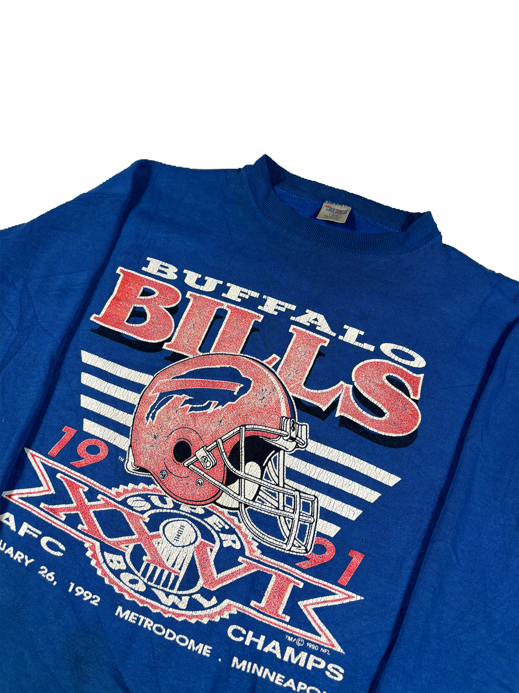 VINTAGE 1991 BILLS AFC CHAMPS CREWNECK SIZE LARGE