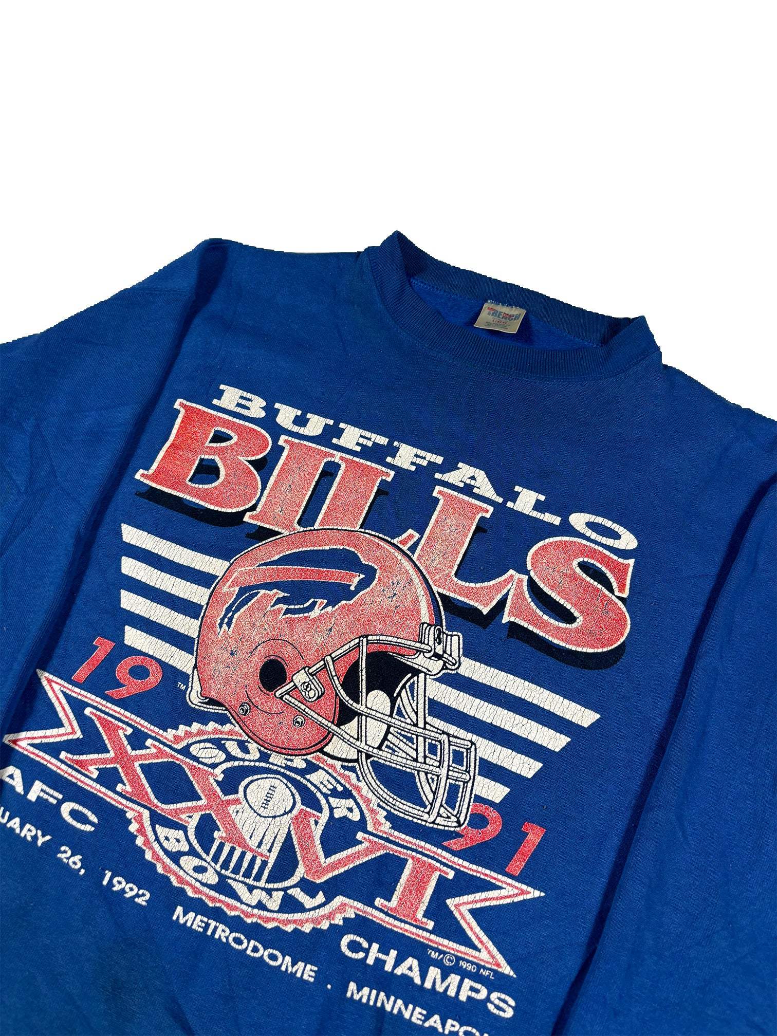 VINTAGE 1991 BILLS AFC CHAMPS CREWNECK SIZE LARGE