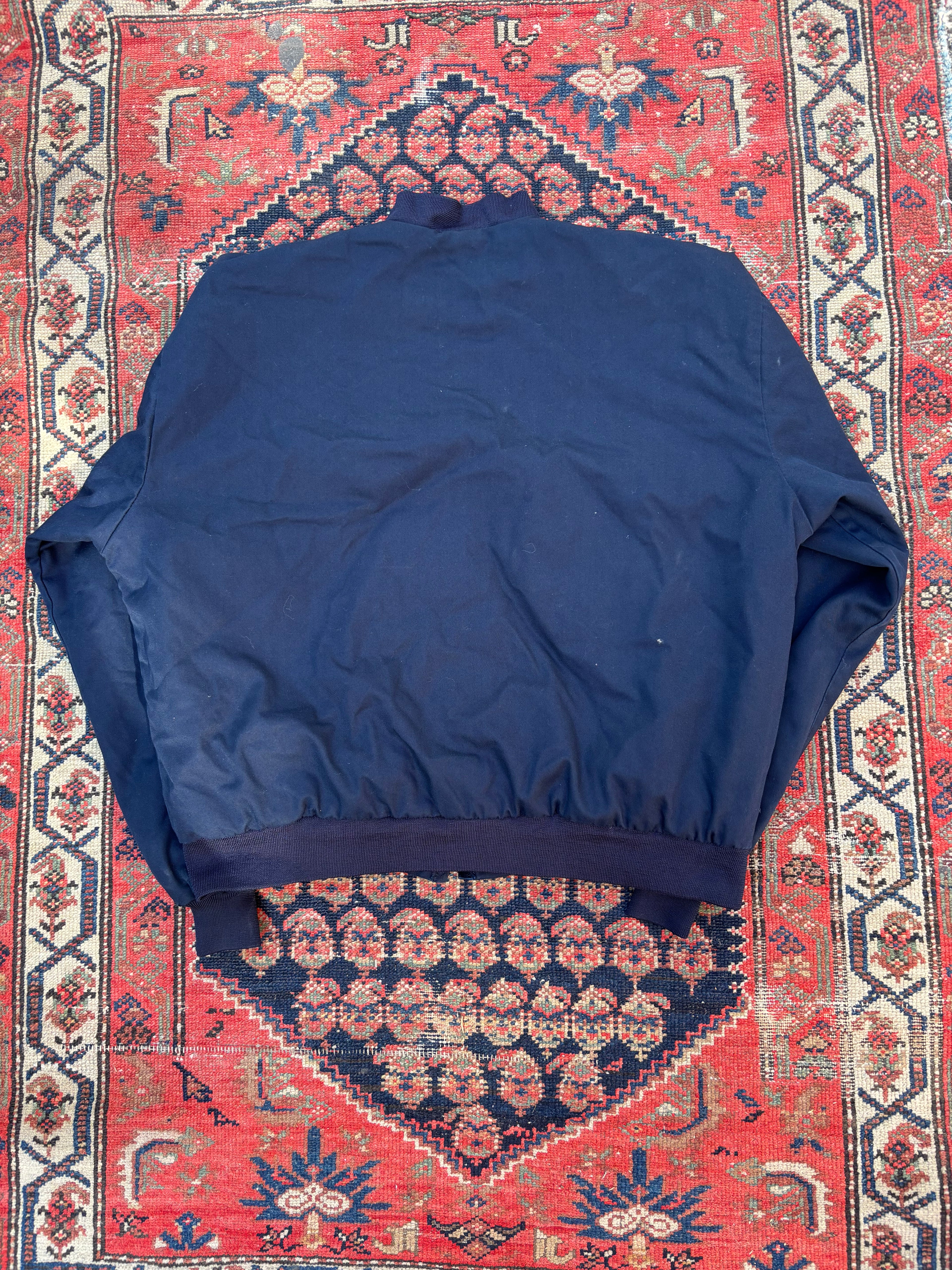 VINTAGE NAVY ZIP-UP WORK JACKET SIZE XL