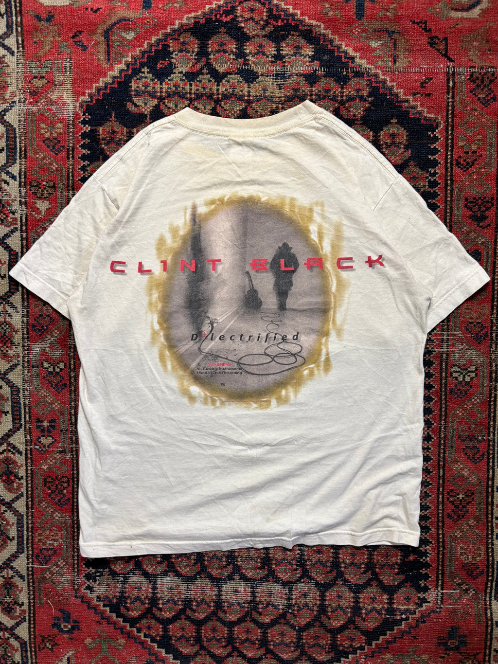 VINTAGE 1999 CLINT BLACK TEE SIZE MEDIUM