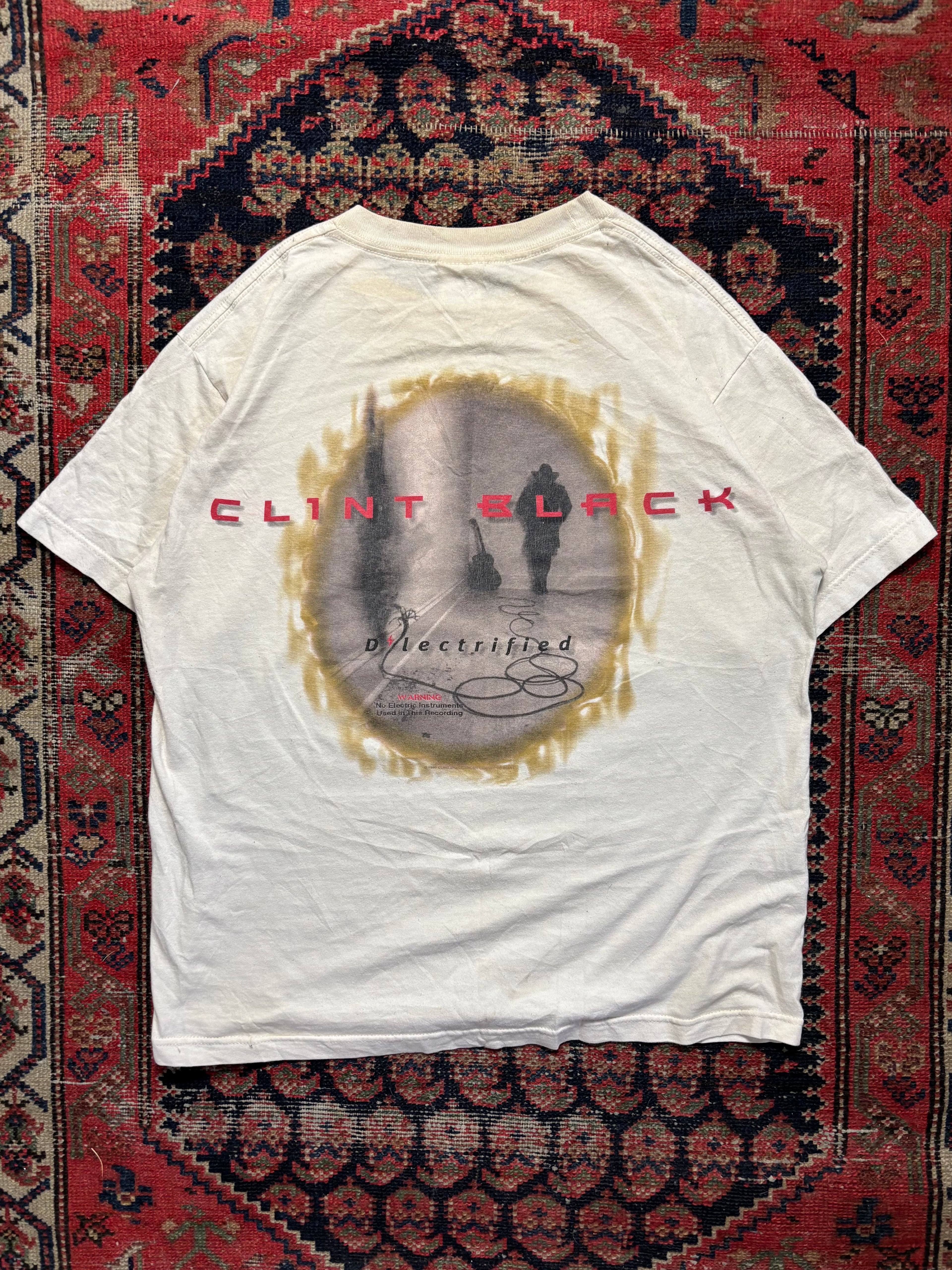VINTAGE 1999 CLINT BLACK TEE SIZE MEDIUM