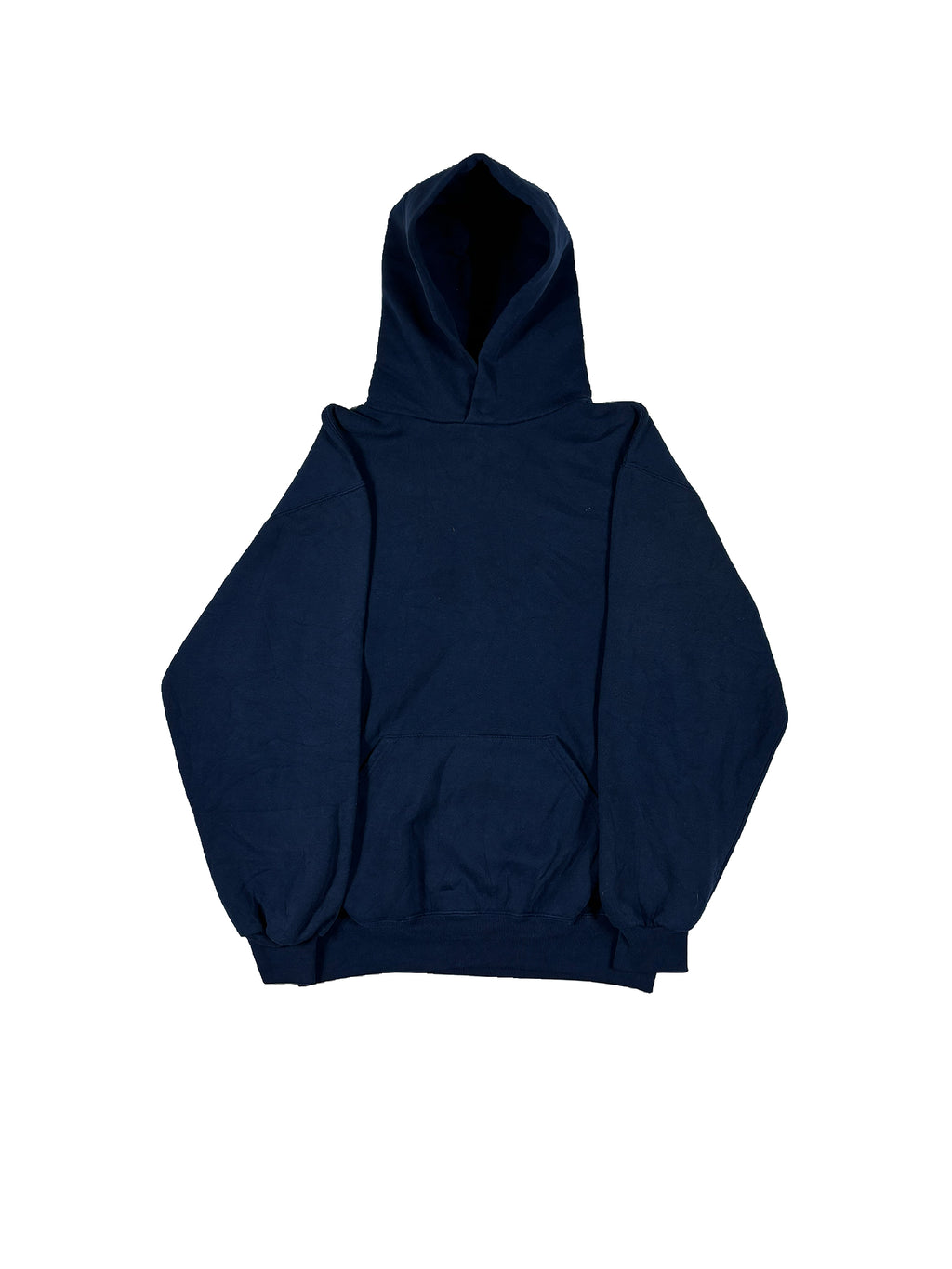 VINTAGE NAVY RUSSELL HOODIE SIZE MEDIUM