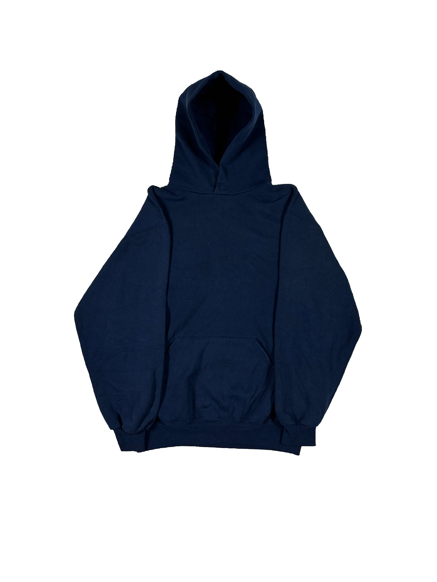 VINTAGE NAVY RUSSELL HOODIE SIZE MEDIUM
