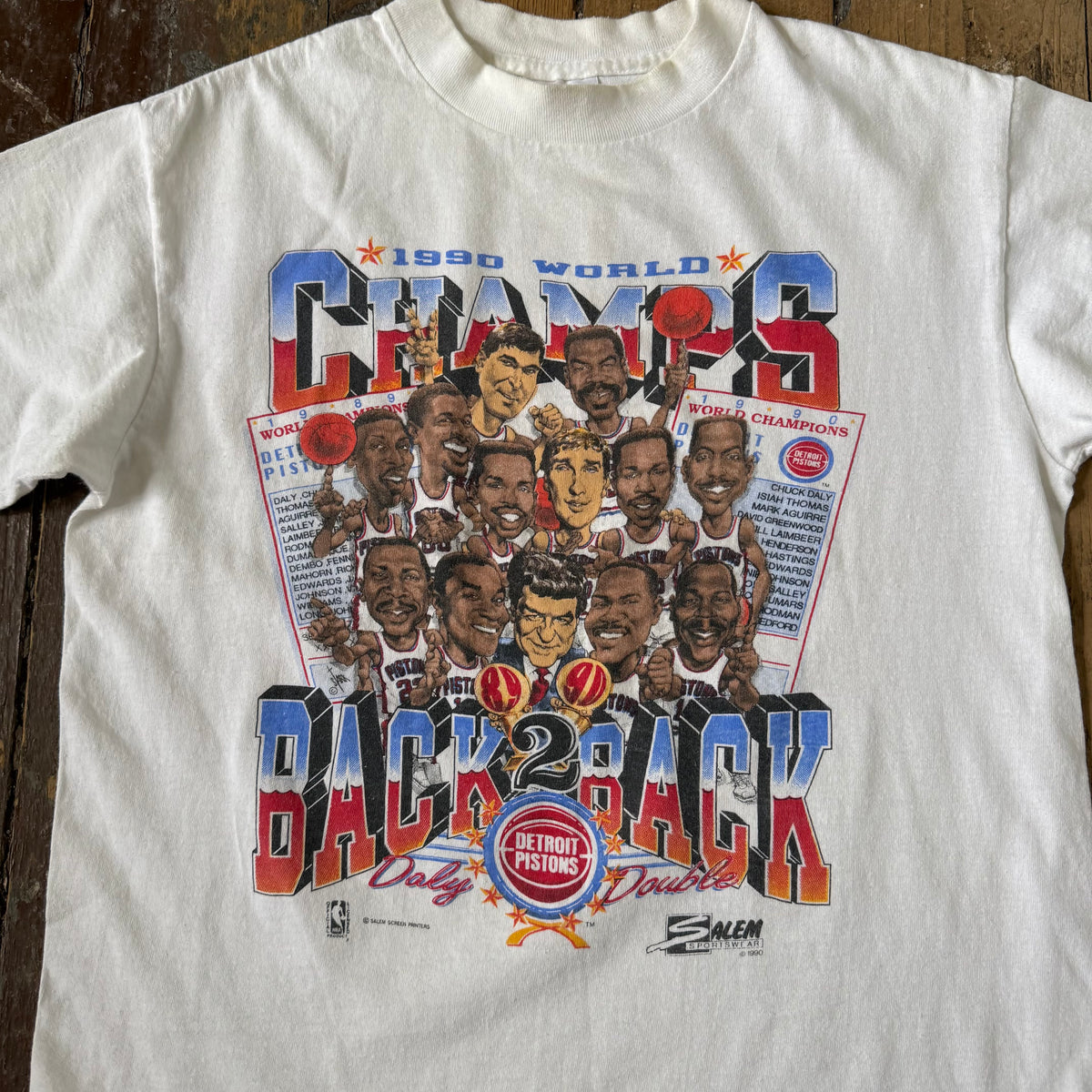Vintage 1990 Detroit Champions T Shirt Size - Small