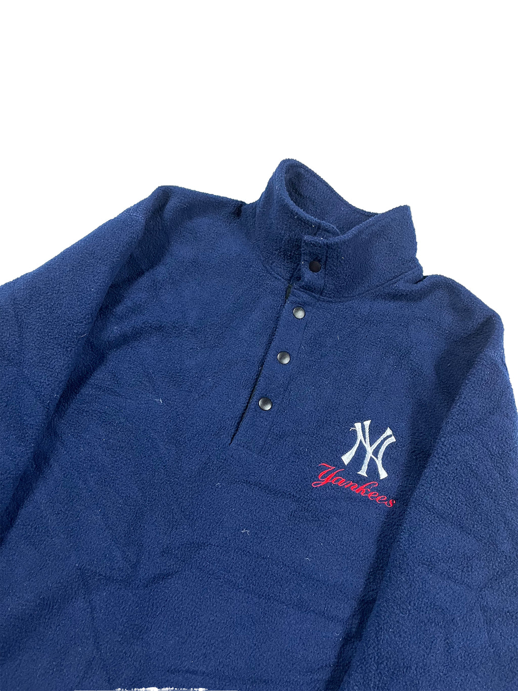 VINTAGE NAVY ADIDAS YANKEES FLEECE SIZE MEDIUM