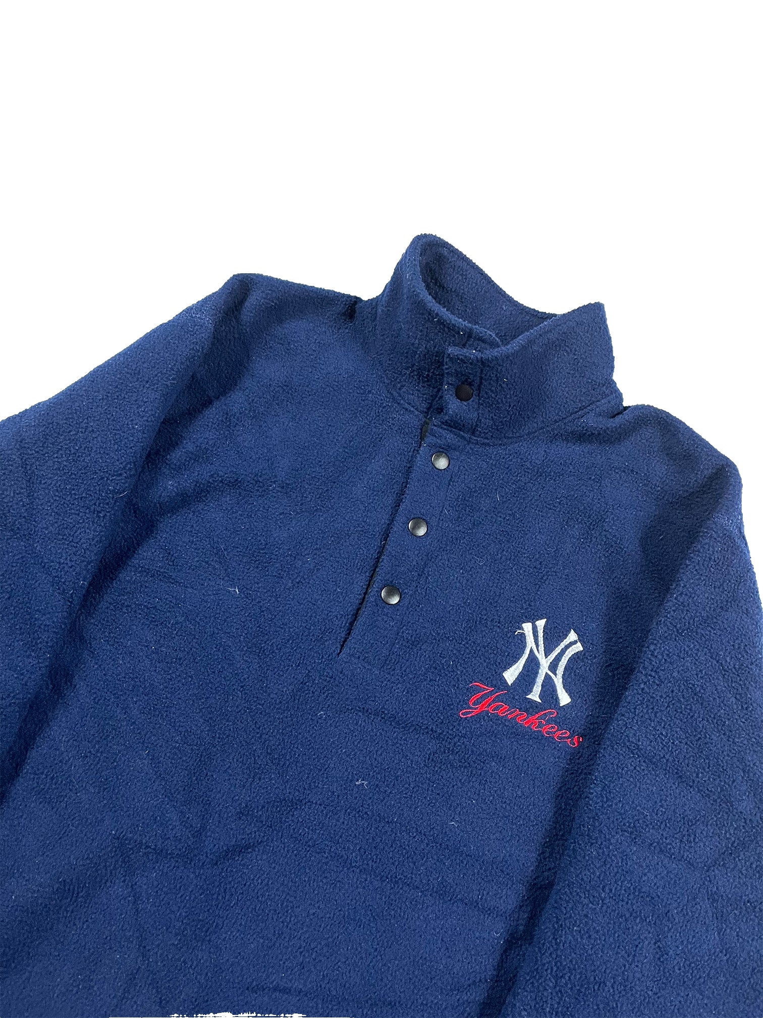 VINTAGE NAVY ADIDAS YANKEES FLEECE SIZE MEDIUM