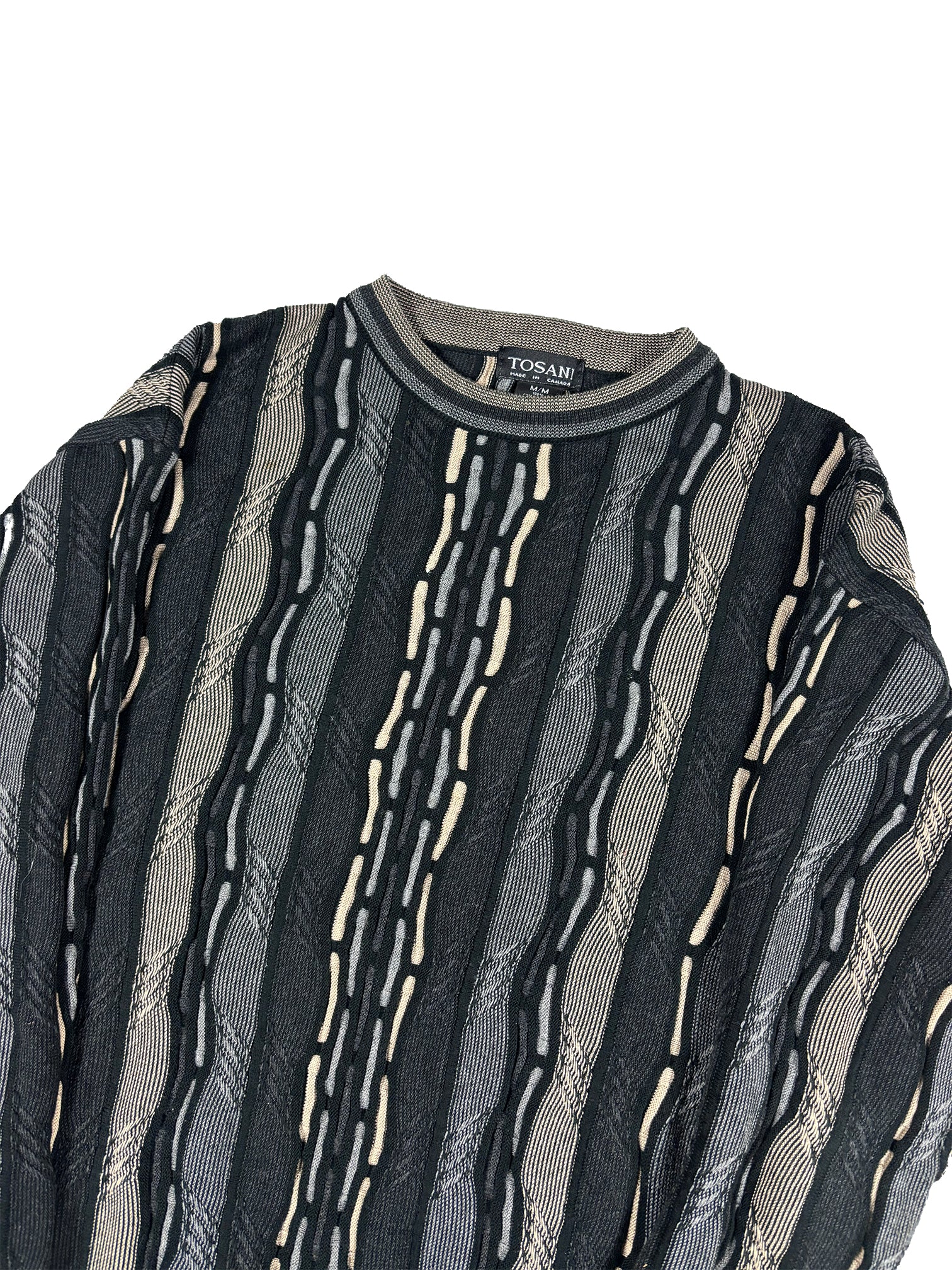 VINTAGE TOSANI KNIT SWEATER SIZE LARGE