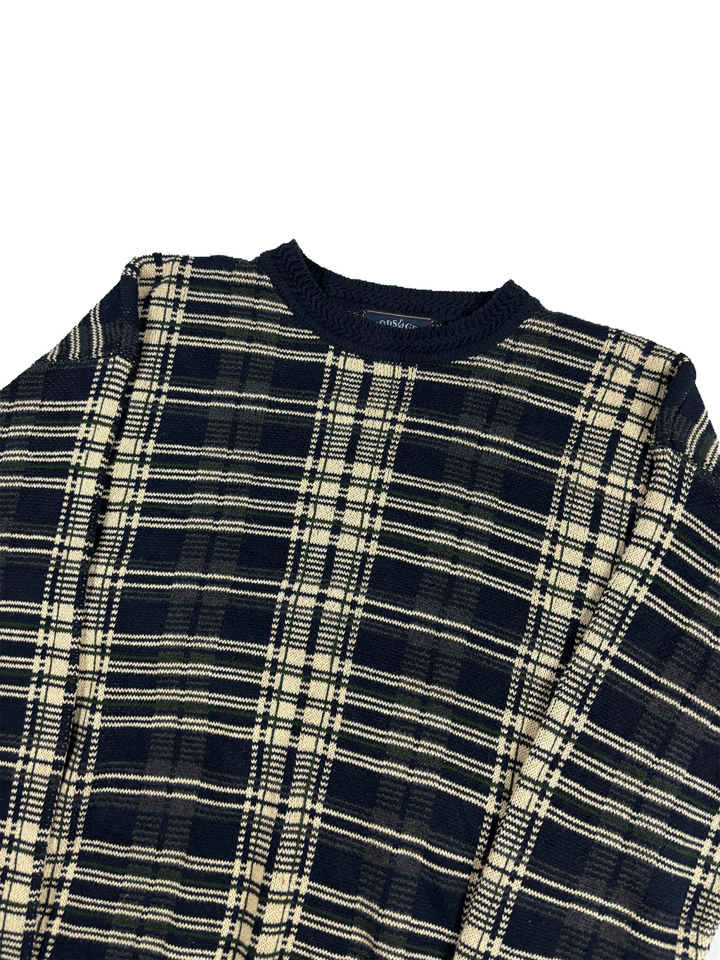 VINTAGE “WOODS & GRAY” KNIT SWEATER SIZE LARGE