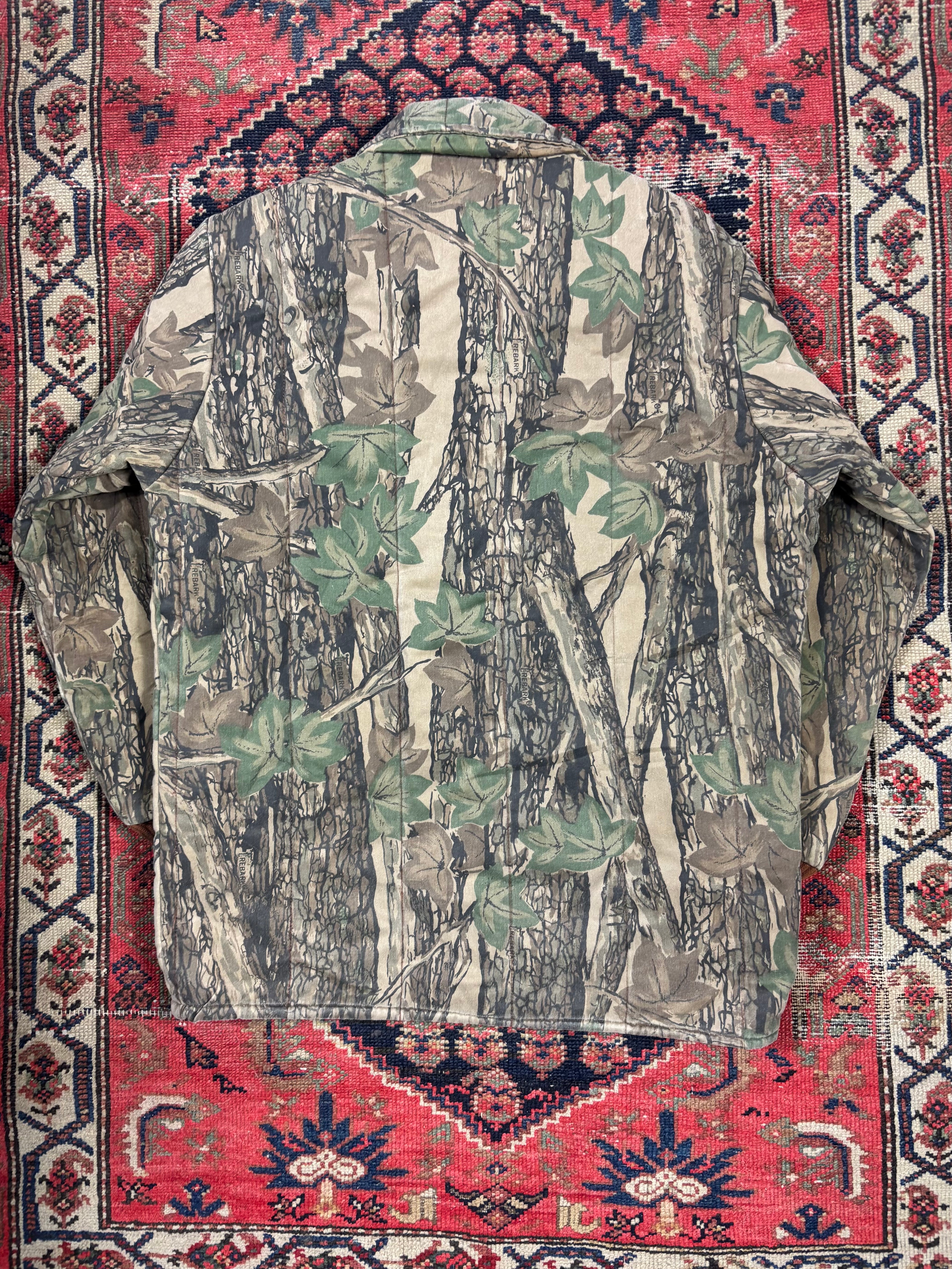 VINTAGE INSULATED REALTREE COLLARED CHORE JACKET SIZE LARGE