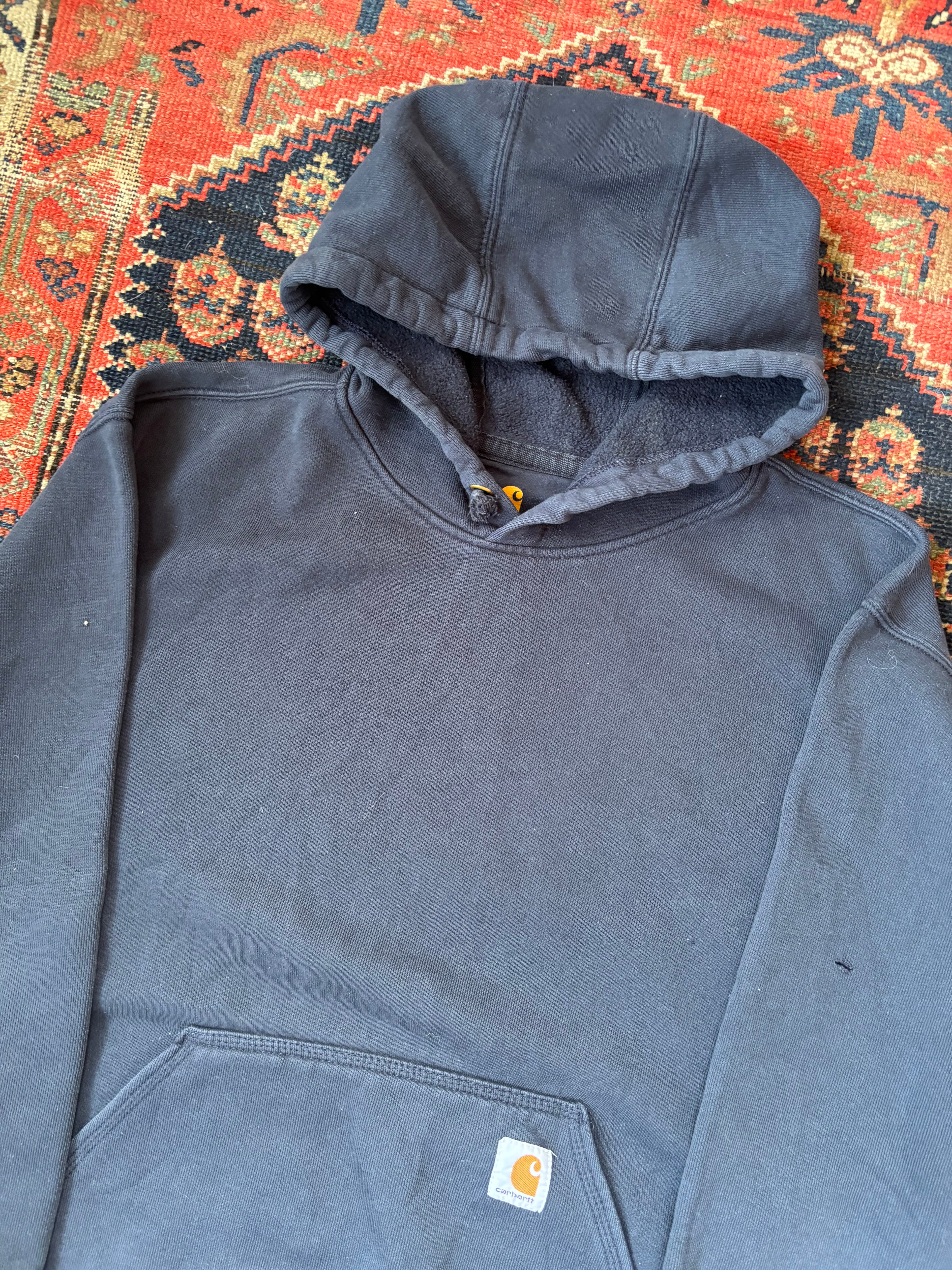 NAVY CARHARTT HOODIE SIZE LARGE