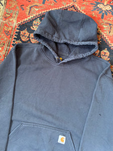 NAVY CARHARTT HOODIE SIZE LARGE
