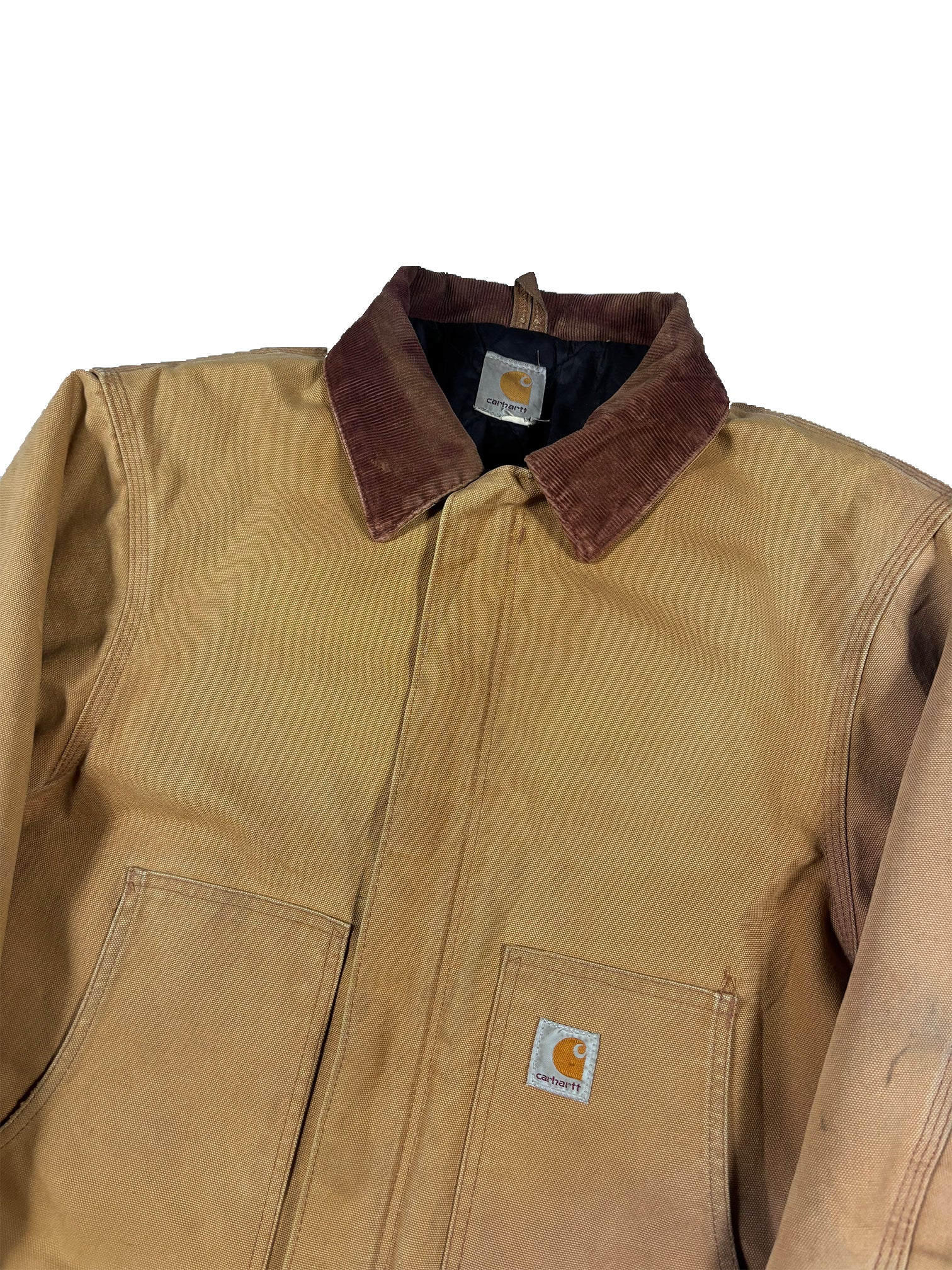VINTAGE BEIGE CARHARTT DETROIT JACKET SIZE XL