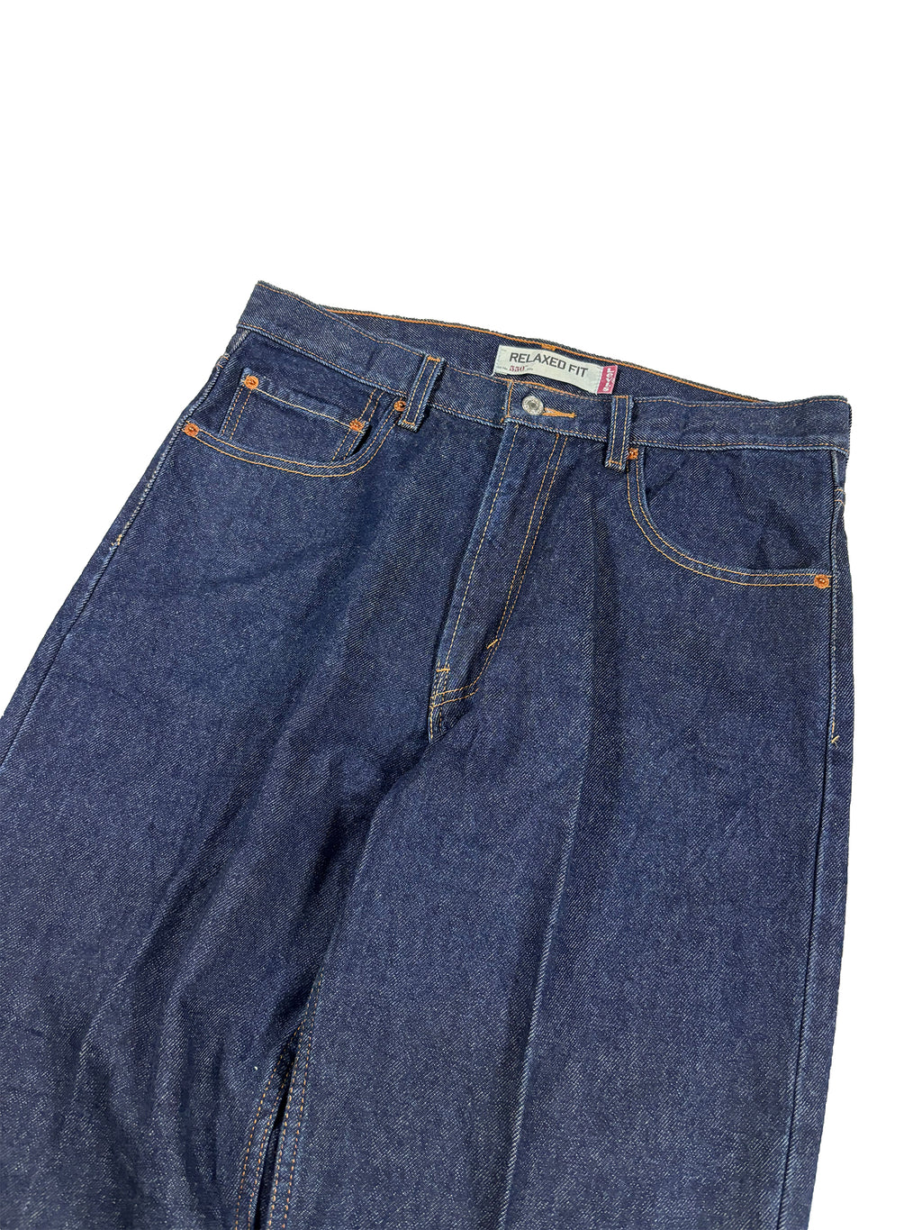 VINTAGE PLEATED DARK WASH LEVIS 550 W/36