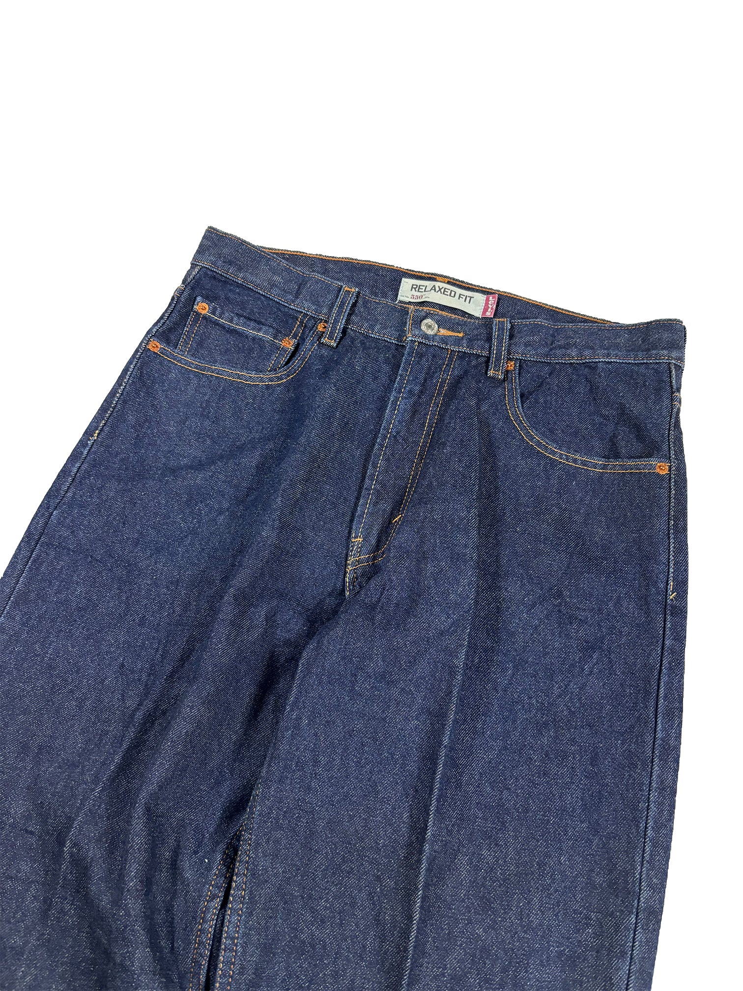 VINTAGE PLEATED DARK WASH LEVIS 550 W/36