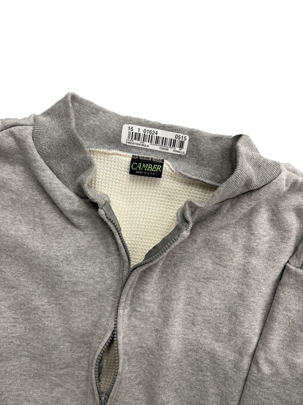 Vintage Camber Zip-Up Crewneck