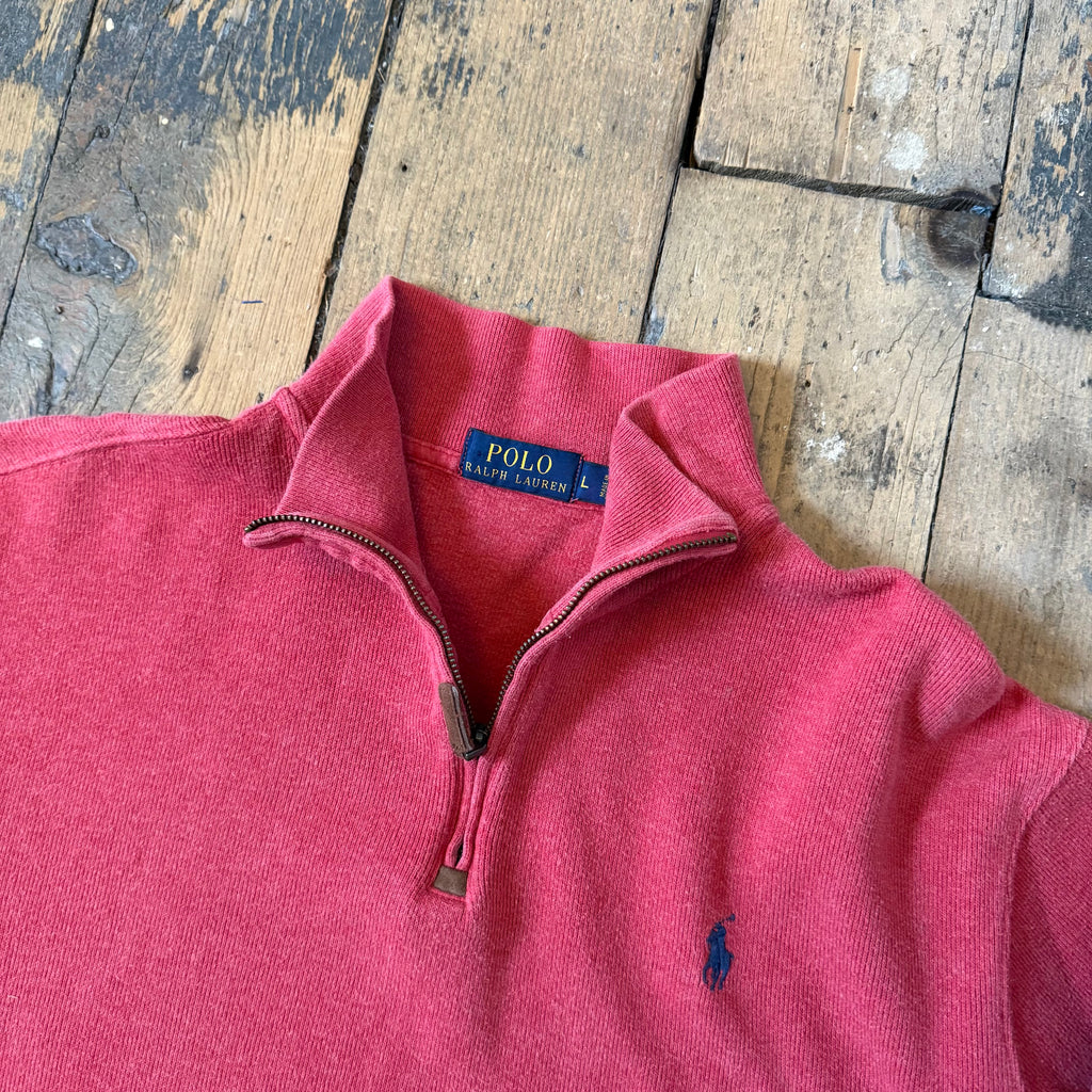 Vintage Polo Quarter Zip Sweater Size Large
