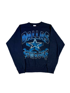 VINTAGE NAVY DALLAS COWBOYS CREWNECK SIZE LARGE