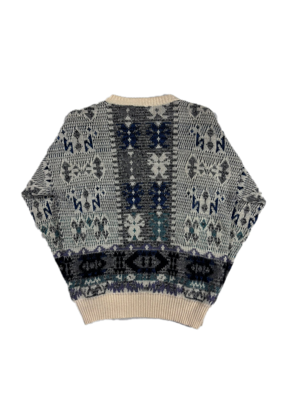 VINTAGE PATTERN “METHOD” KNIT SWEATER SIZE MEDIUM