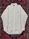VINTAGE YELLOW POLO BUTTON UP SHIRT SIZE MEDIUM